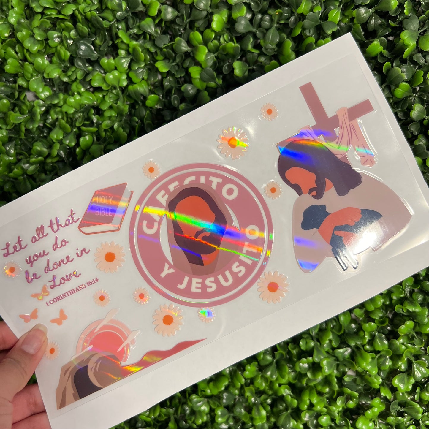 #267 Cafecito y Jesusito Faith Holographic UVDTF WRAPS