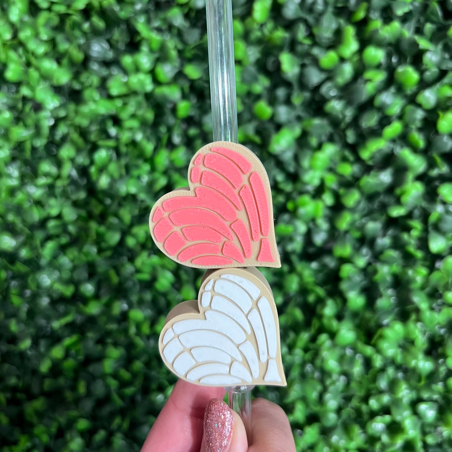 Concha Heart Straw Topper