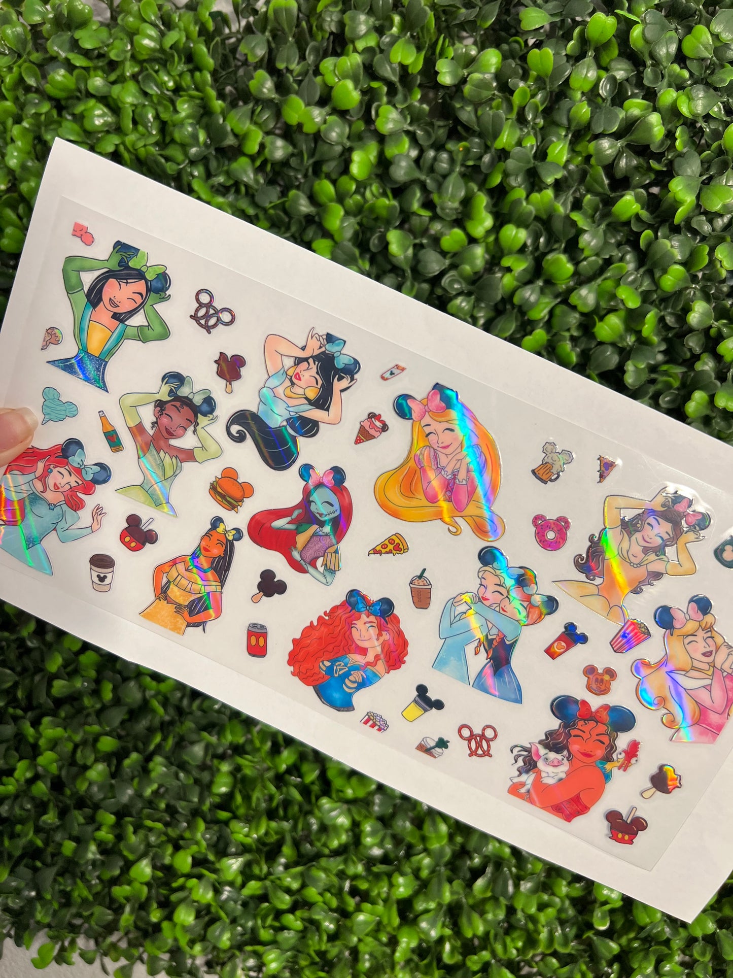 #232 Princess Mouse Ears Holographic UVDTF WRAPS
