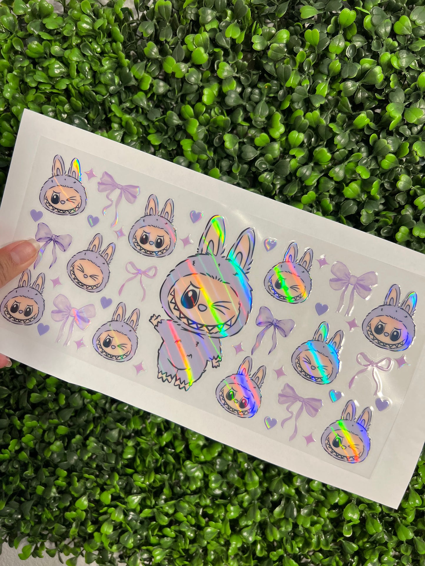 #226 Purple Bubus Holographic UVDTF WRAPS