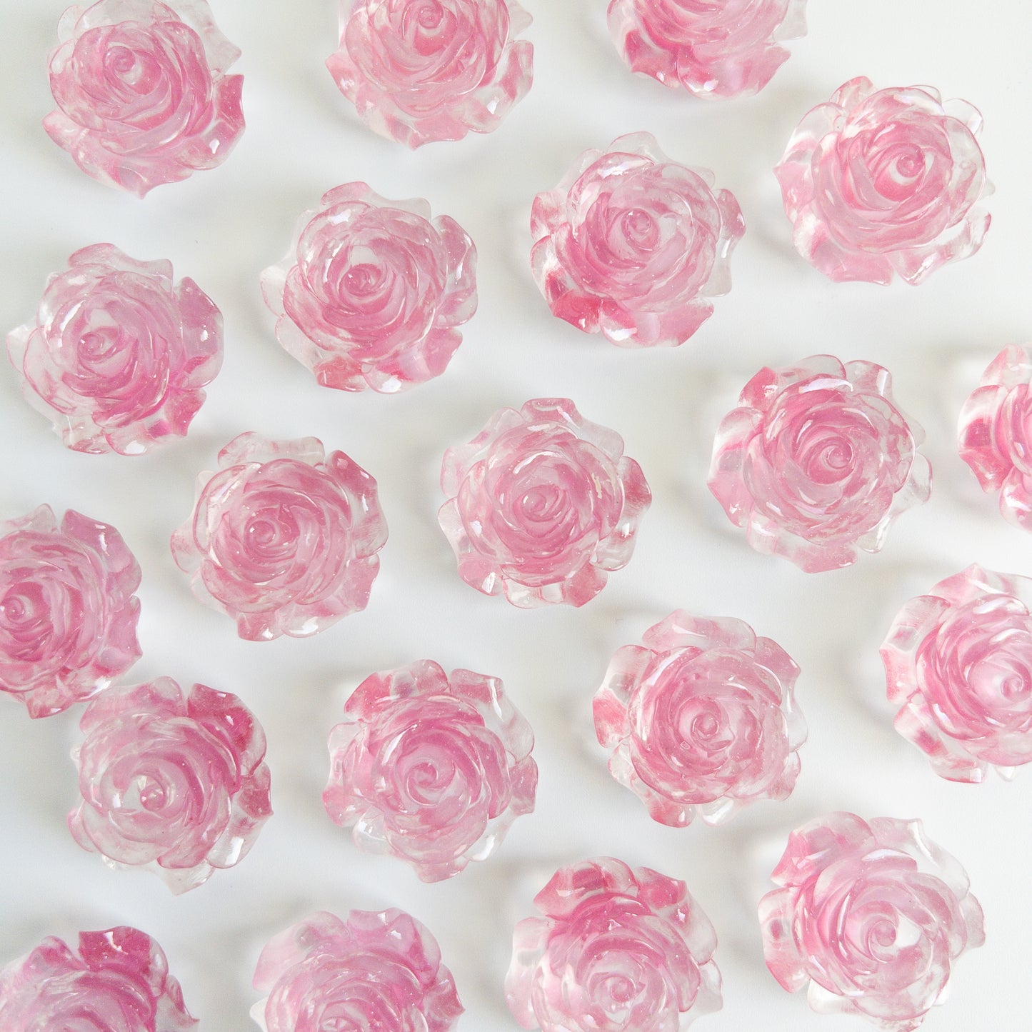 Mixed Flower Flat Back Charms