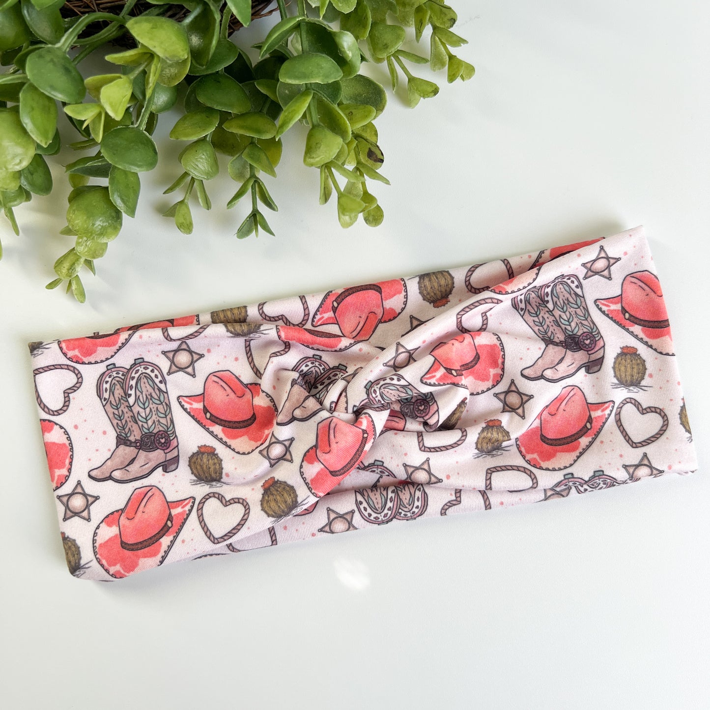Pink Western Turban Headbands