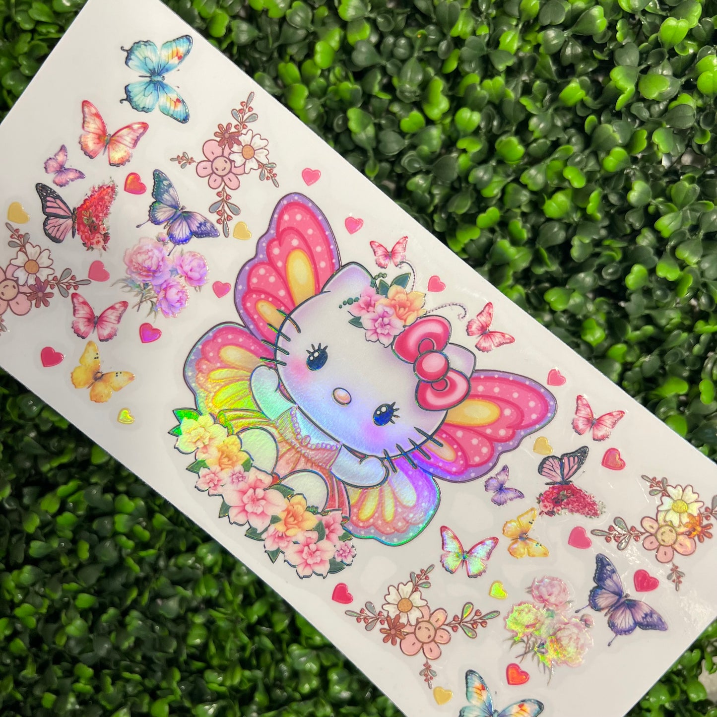 #75 Butterfly Cat Holographic UVDTF WRAPS