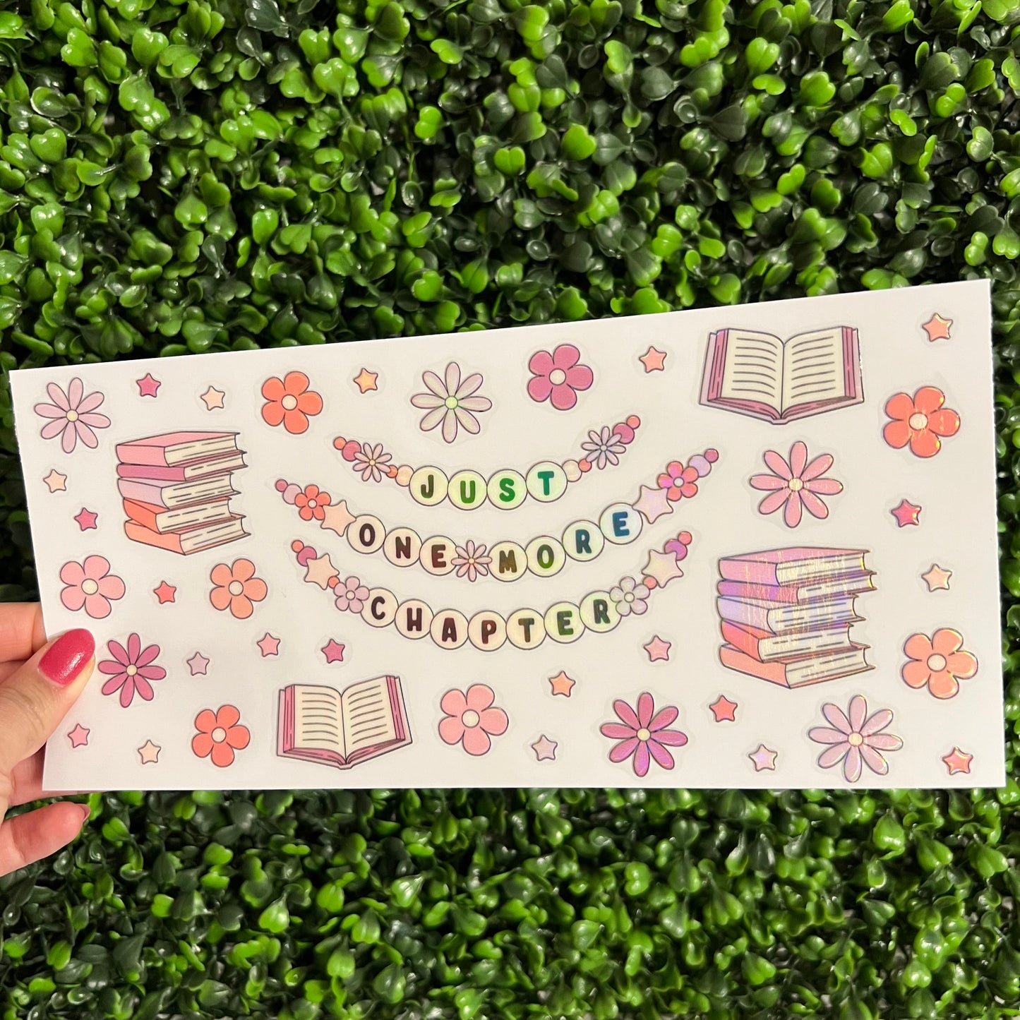 H3 One More Chapter Books Holographic UVDTF WRAPS