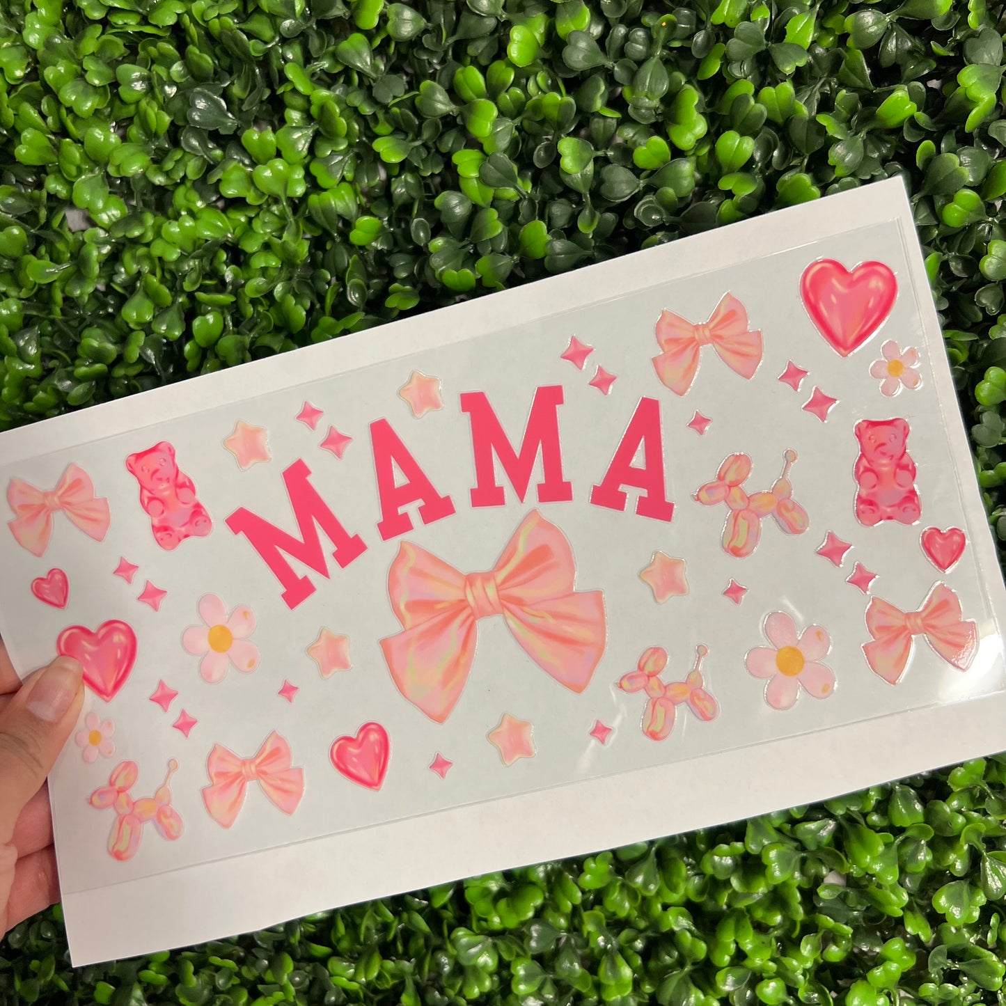 #319 Mama Pink Theme Single Sided UVDTF WRAPS