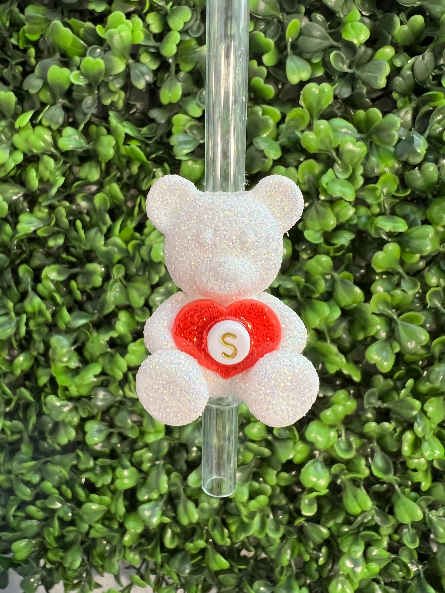 CUSTOM Teddy Bear Straw Topper