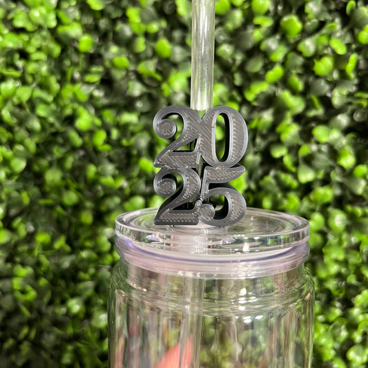 2025 Graduation Year Straw Topper