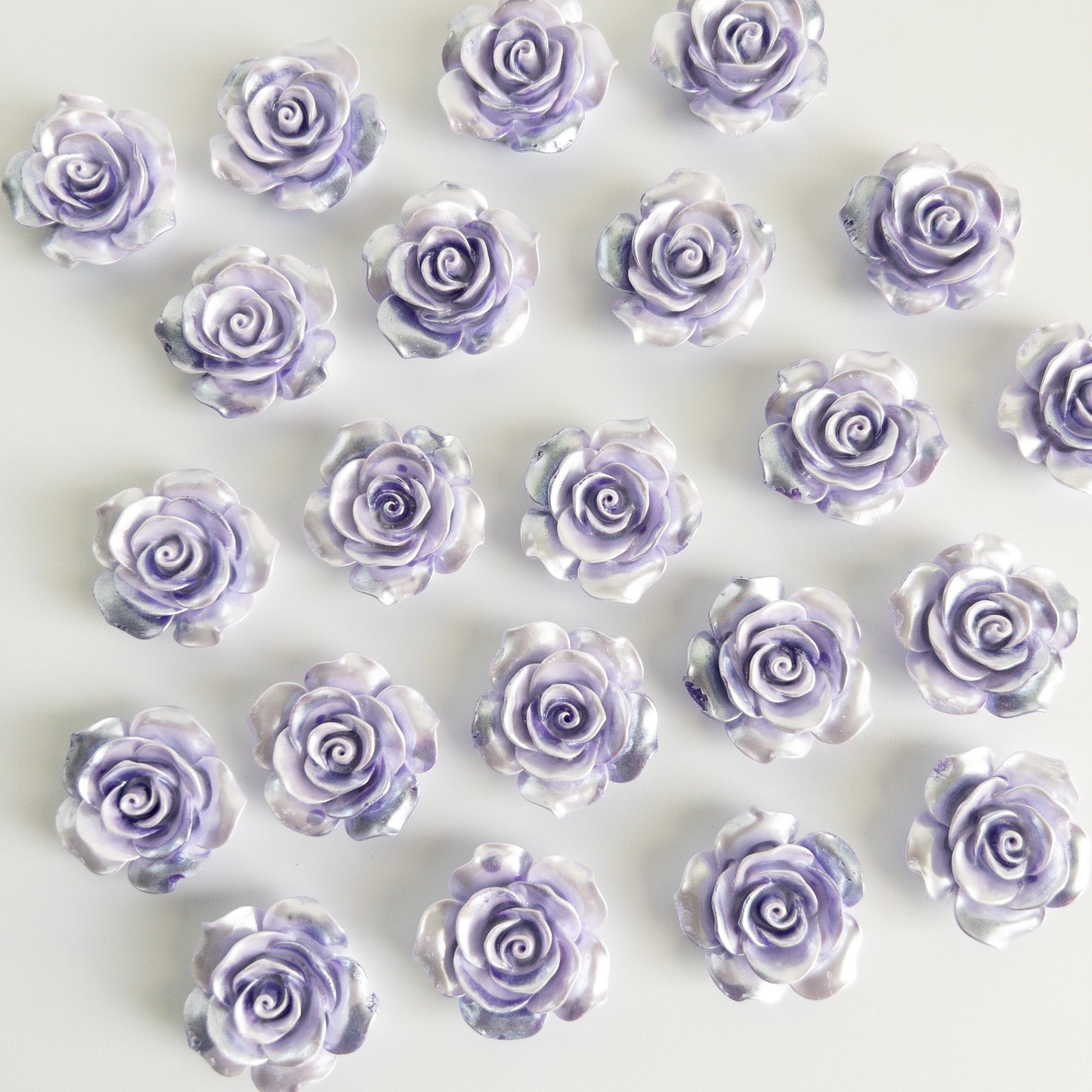 Mixed Flower Flat Back Charms