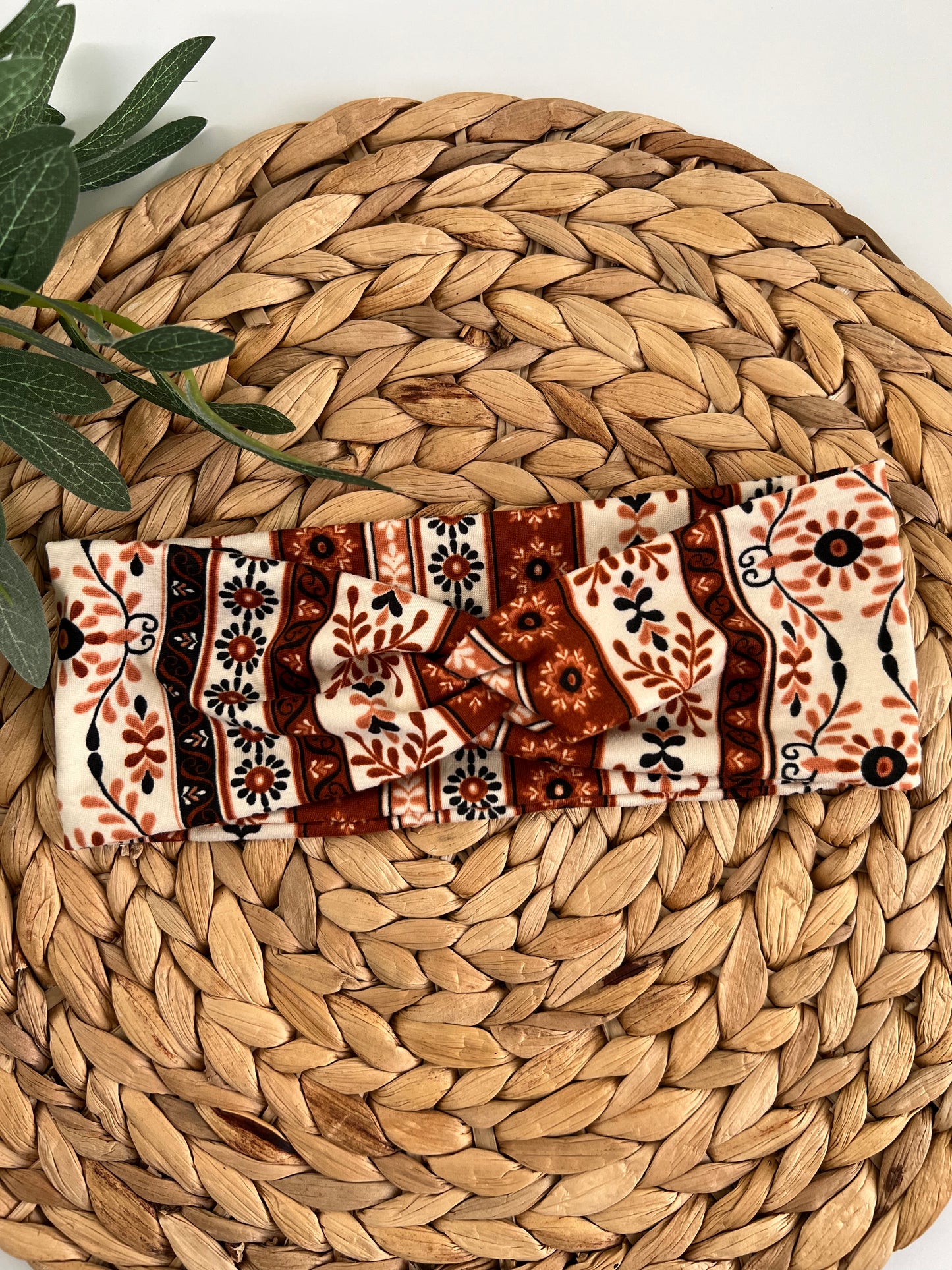60s Floral Turban Headbands