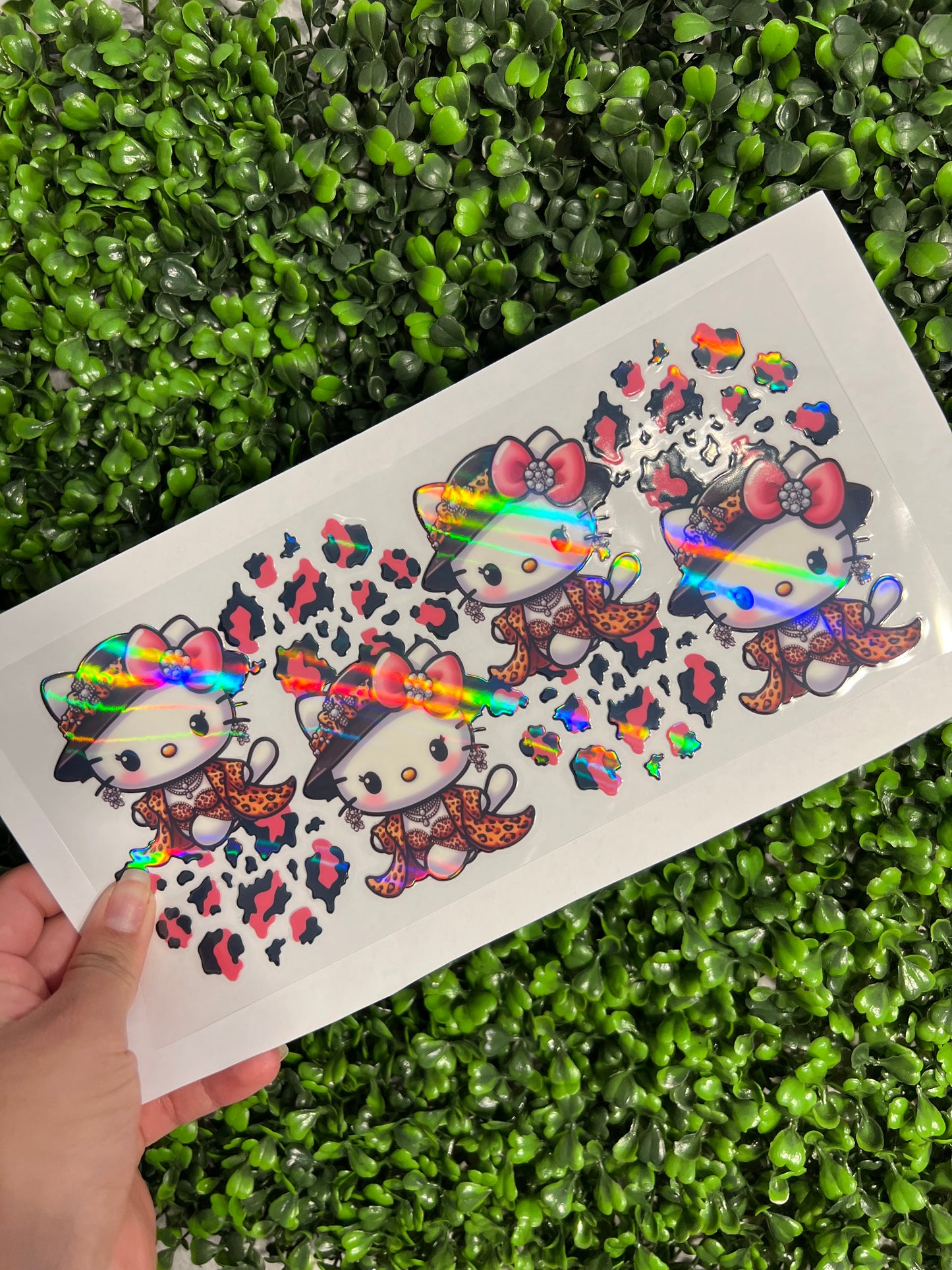 #228 Cheetah Cat Holographic UVDTF WRAPS