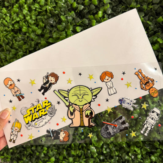 U7 Green Alien Single Sided UVDTF WRAPS