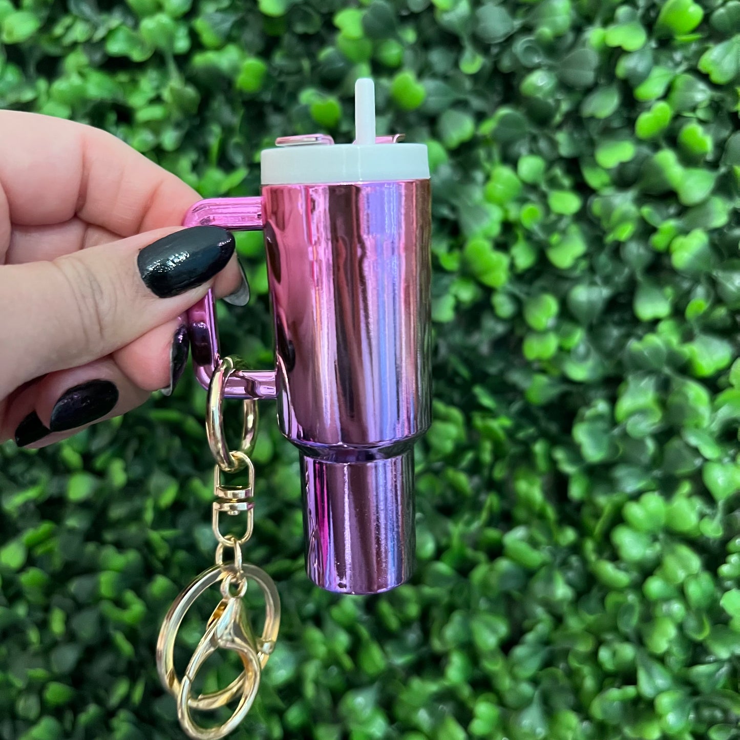 Metallic Color Mini Keychain Tumblers