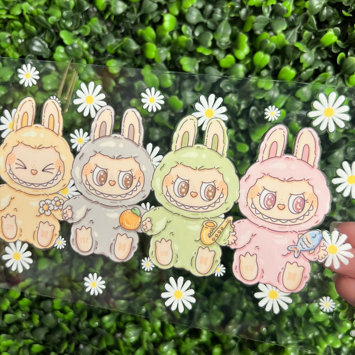 V7 Floral Pastel Bubu Single Sided UVDTF WRAPS