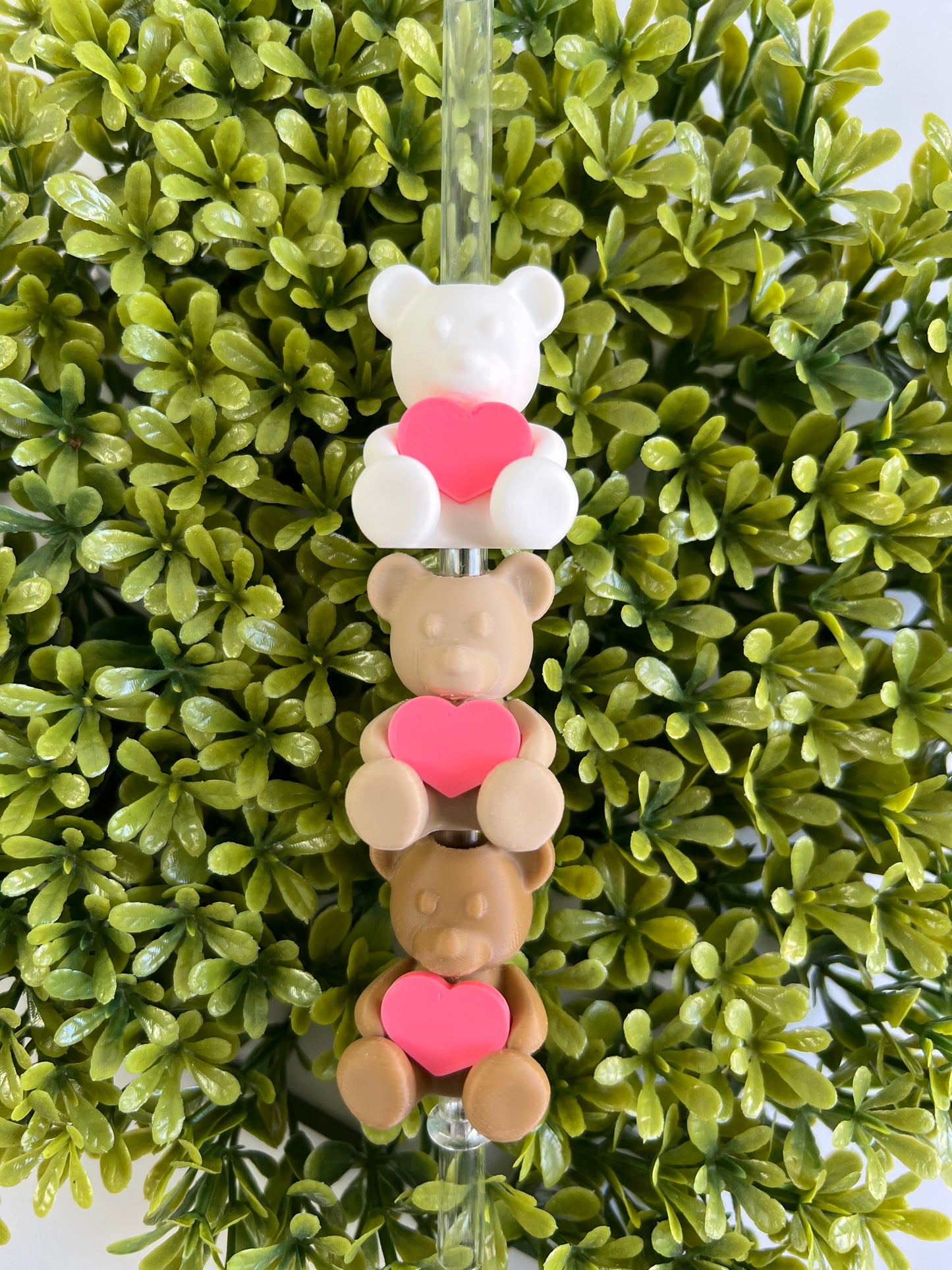Teddy Bear Straw Topper