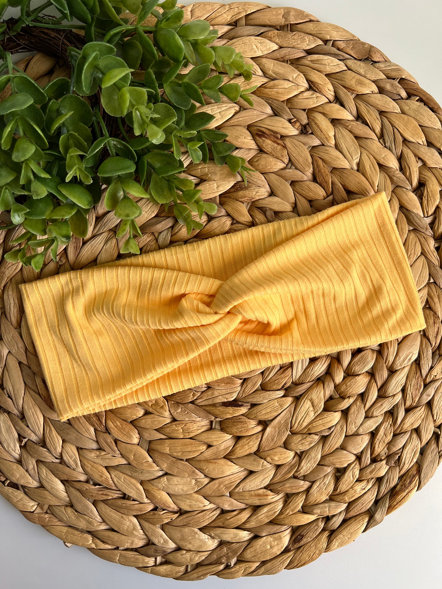 Bright Yellow Solid Color Headband
