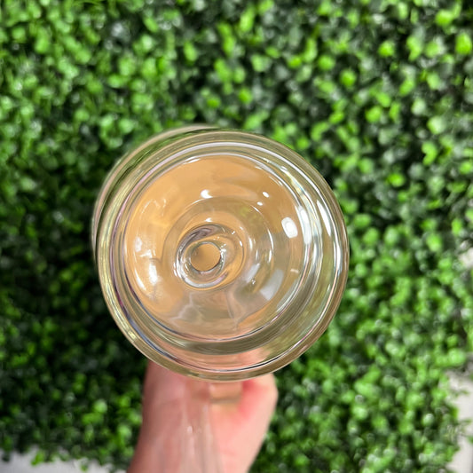 Glass Snow Globe Tumbler 40 oz Double Walled with PreDrilled Hole with Bamboo Lid and Straw