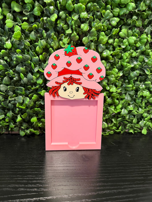 Strawberry Girl Sticky Note Holder