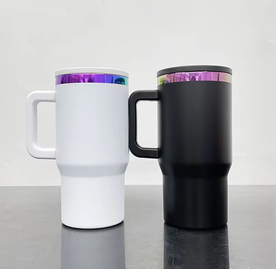 CUSTOM MADE Shimmer 20 oz Flip Straw stainless steel tumbler