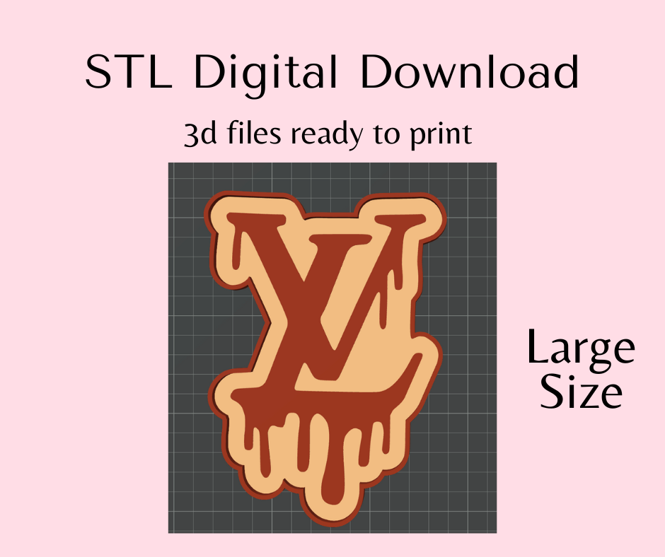 Large Drip lv Trinket Tray Multi Use Tray Digital Download