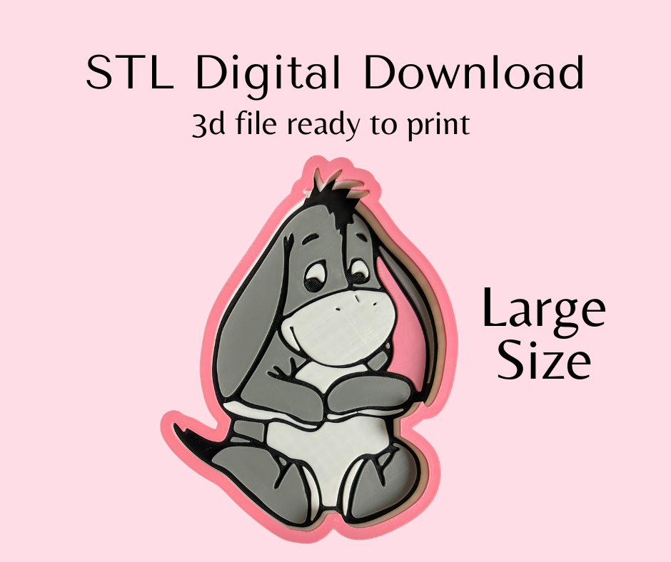 Large Size Baby Donkey Trinket Tray Digital Download