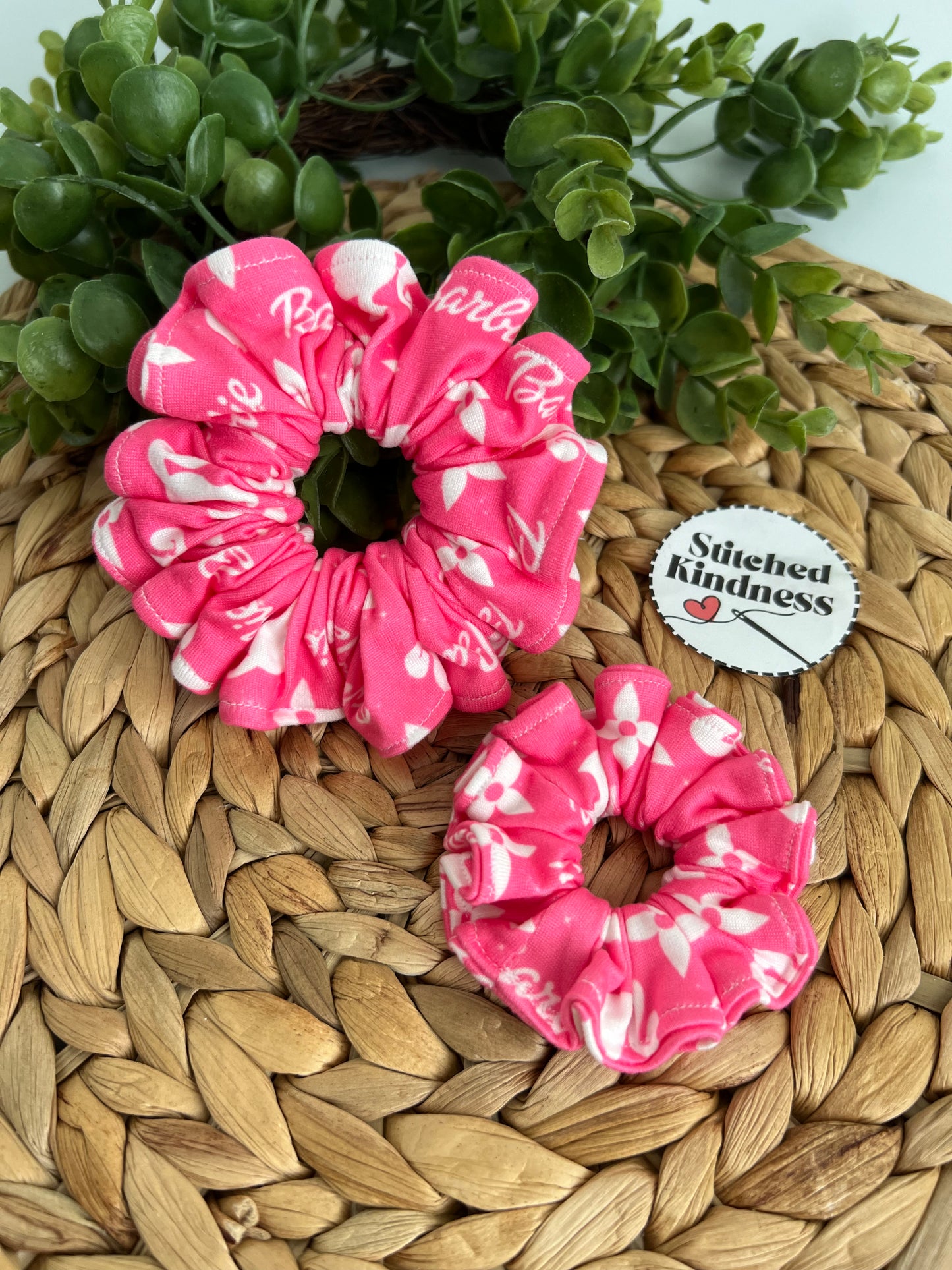 Pink Girl Scrunchies