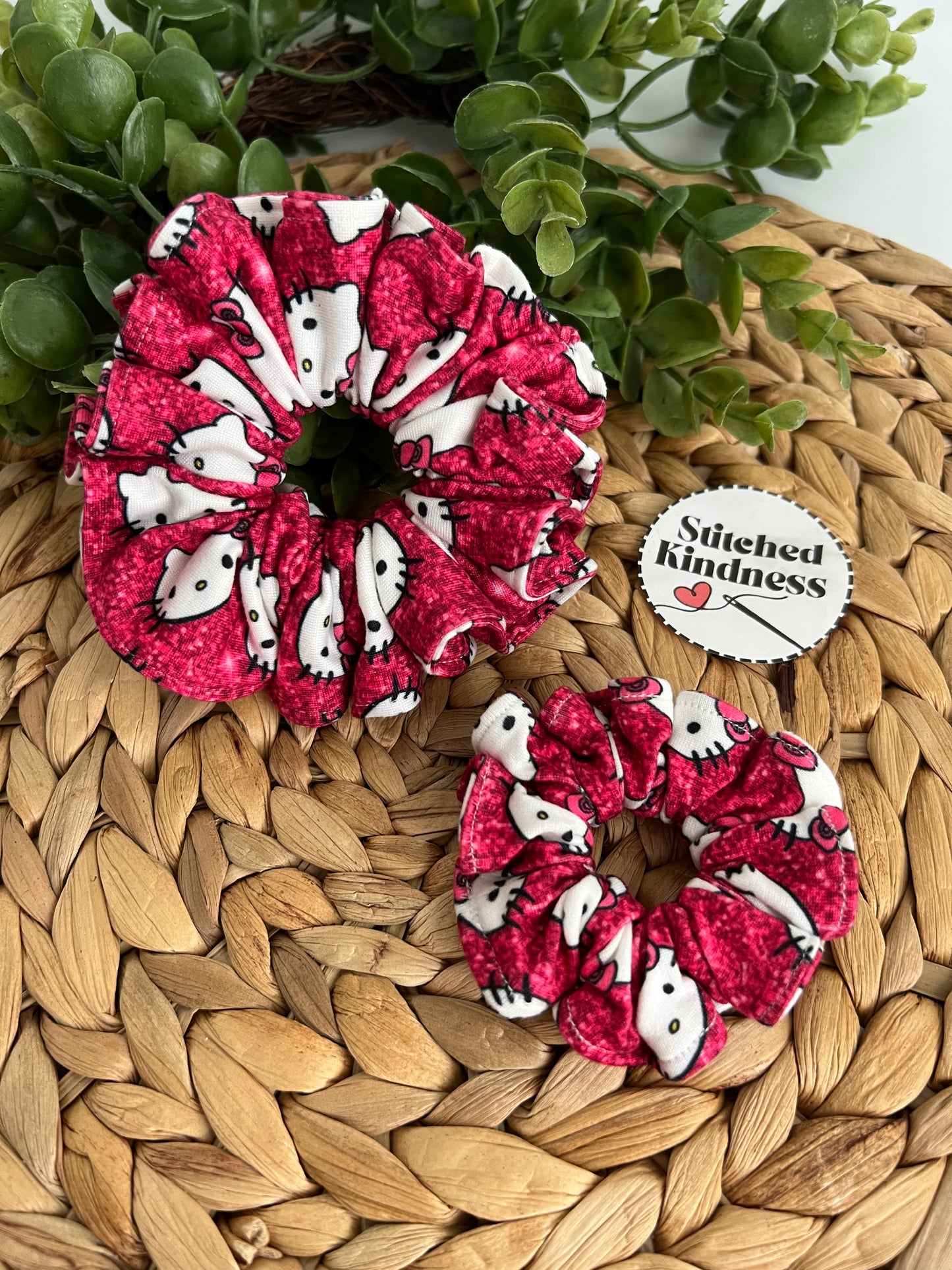 Cat and Shimmer Scrunchies