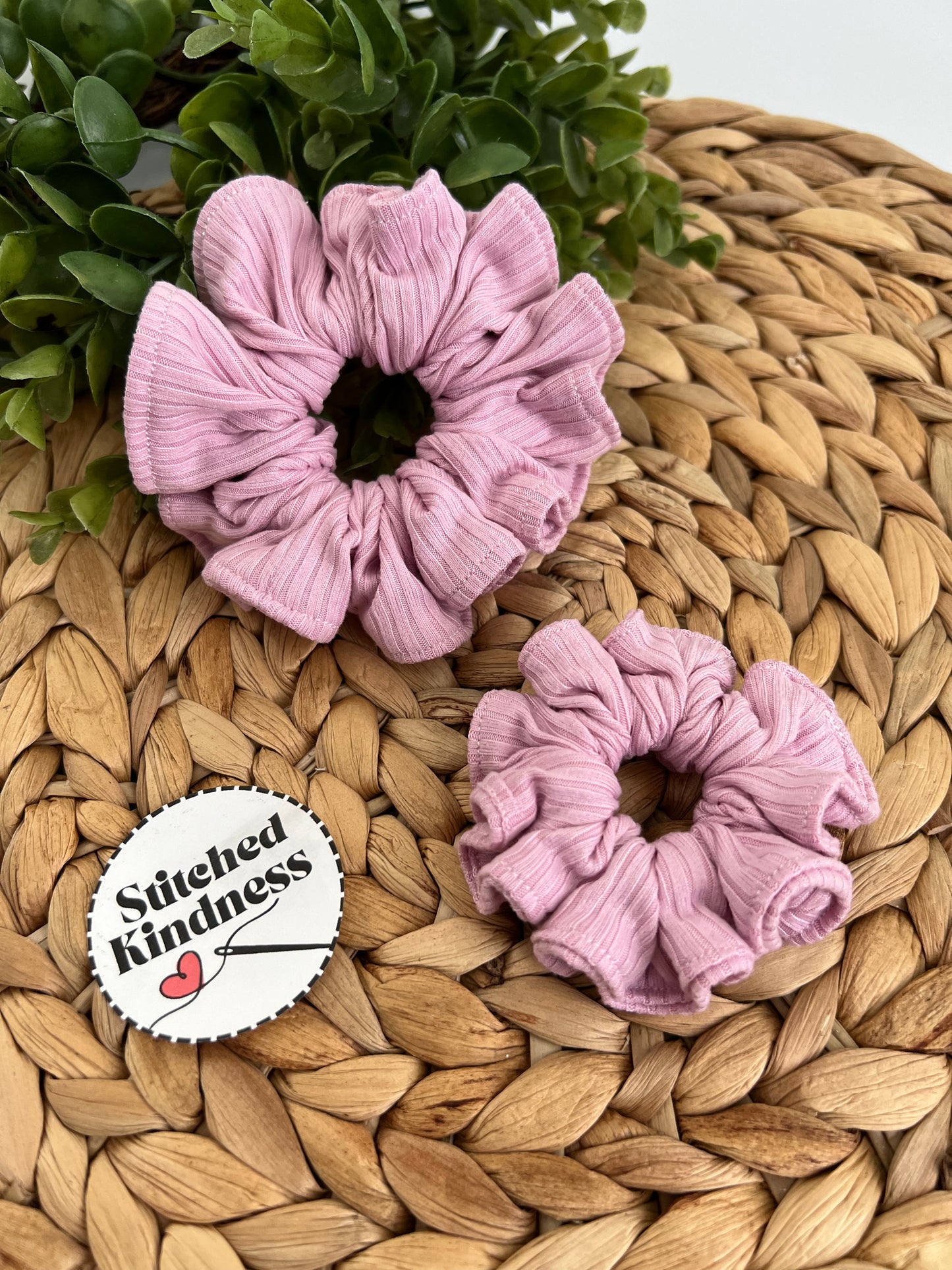 Carnation Pink Scrunchies