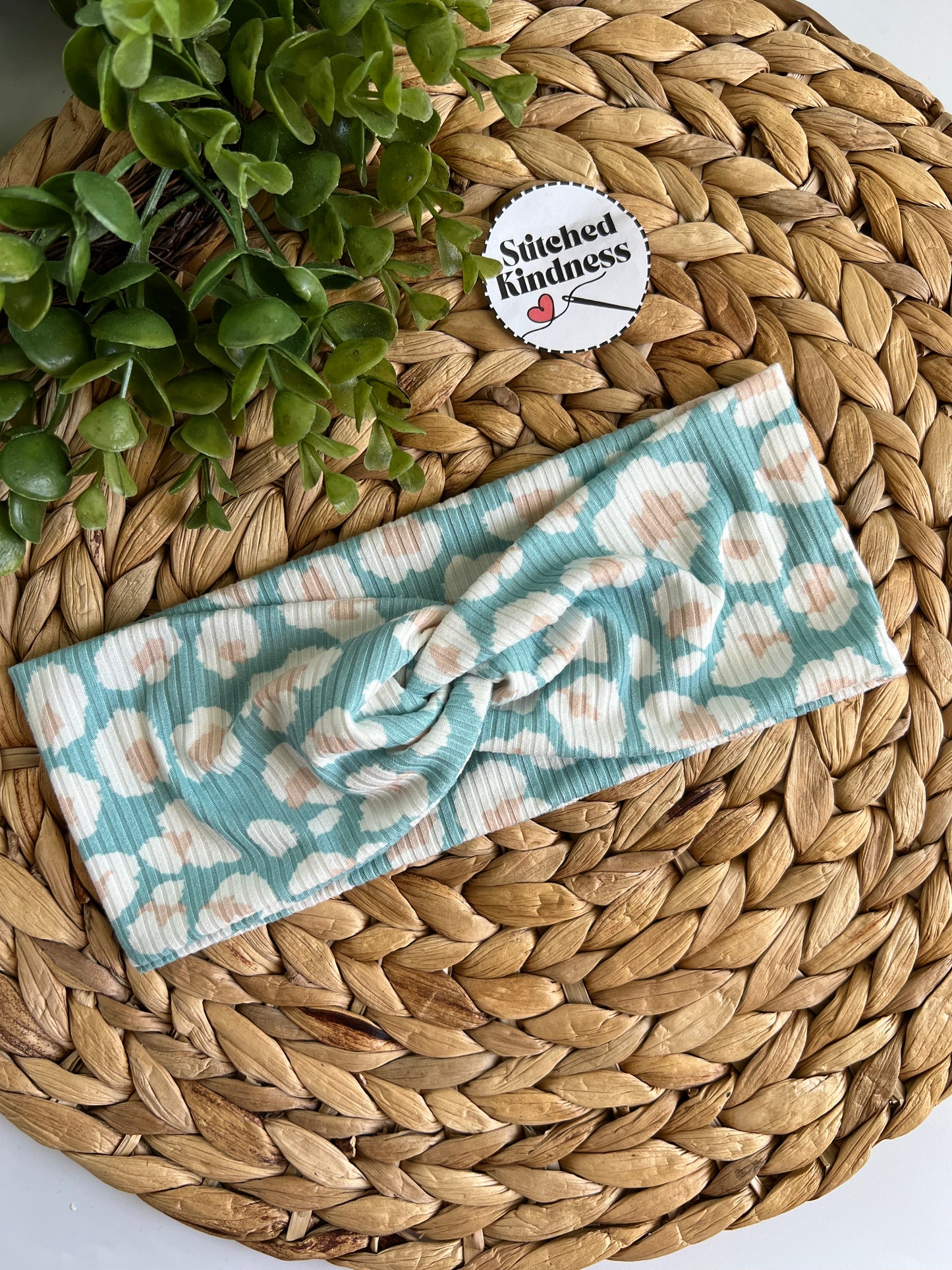 Blue Cheetah Headbands