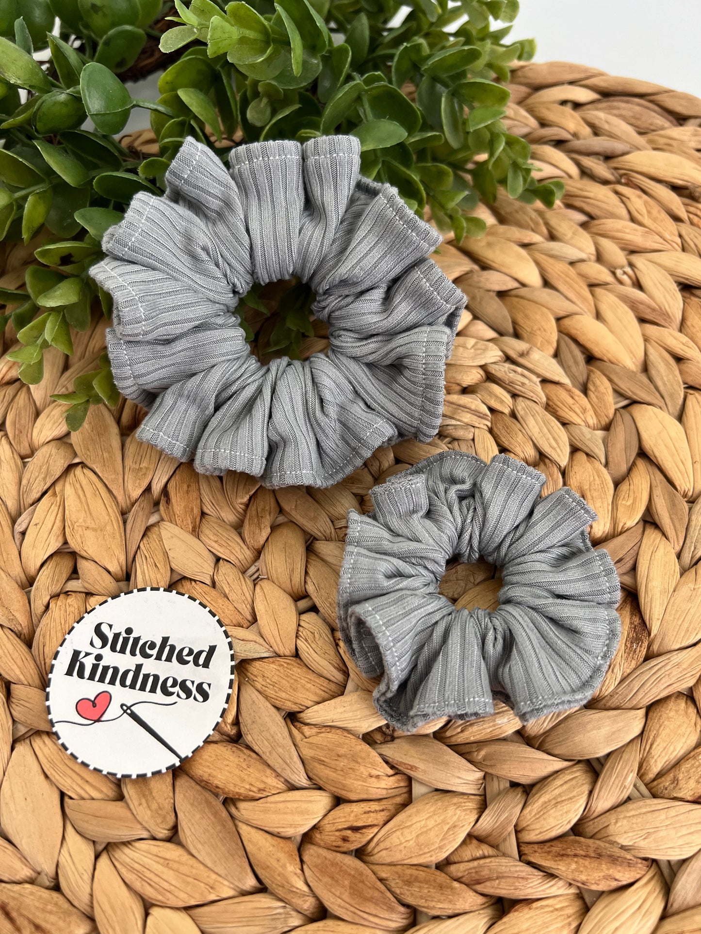 Grey Scrunchies