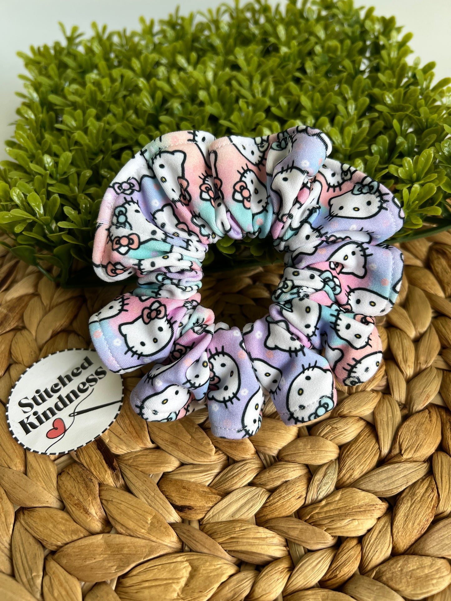 Pastel Cat Scrunchies