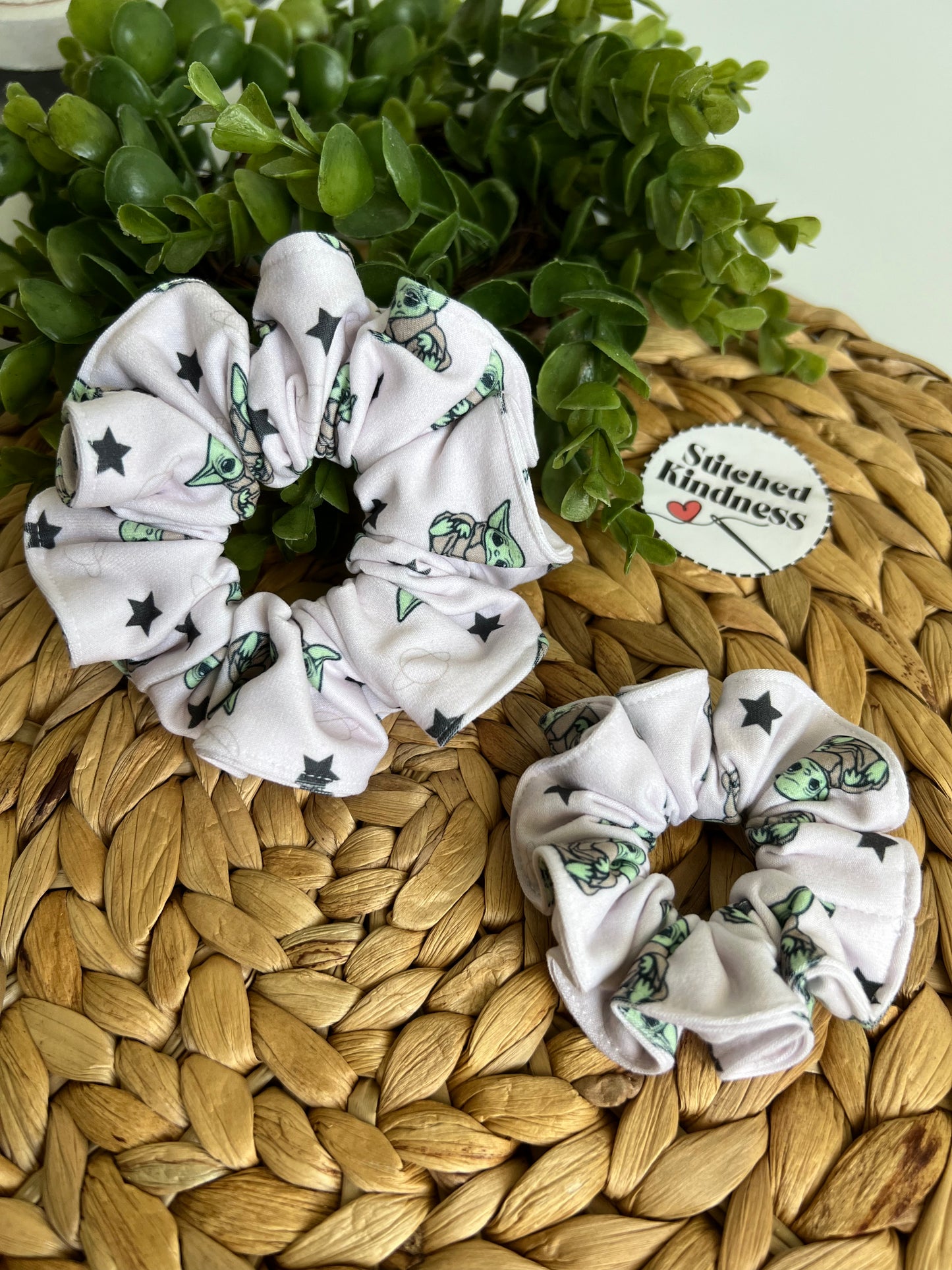 Green Alien Scrunchies