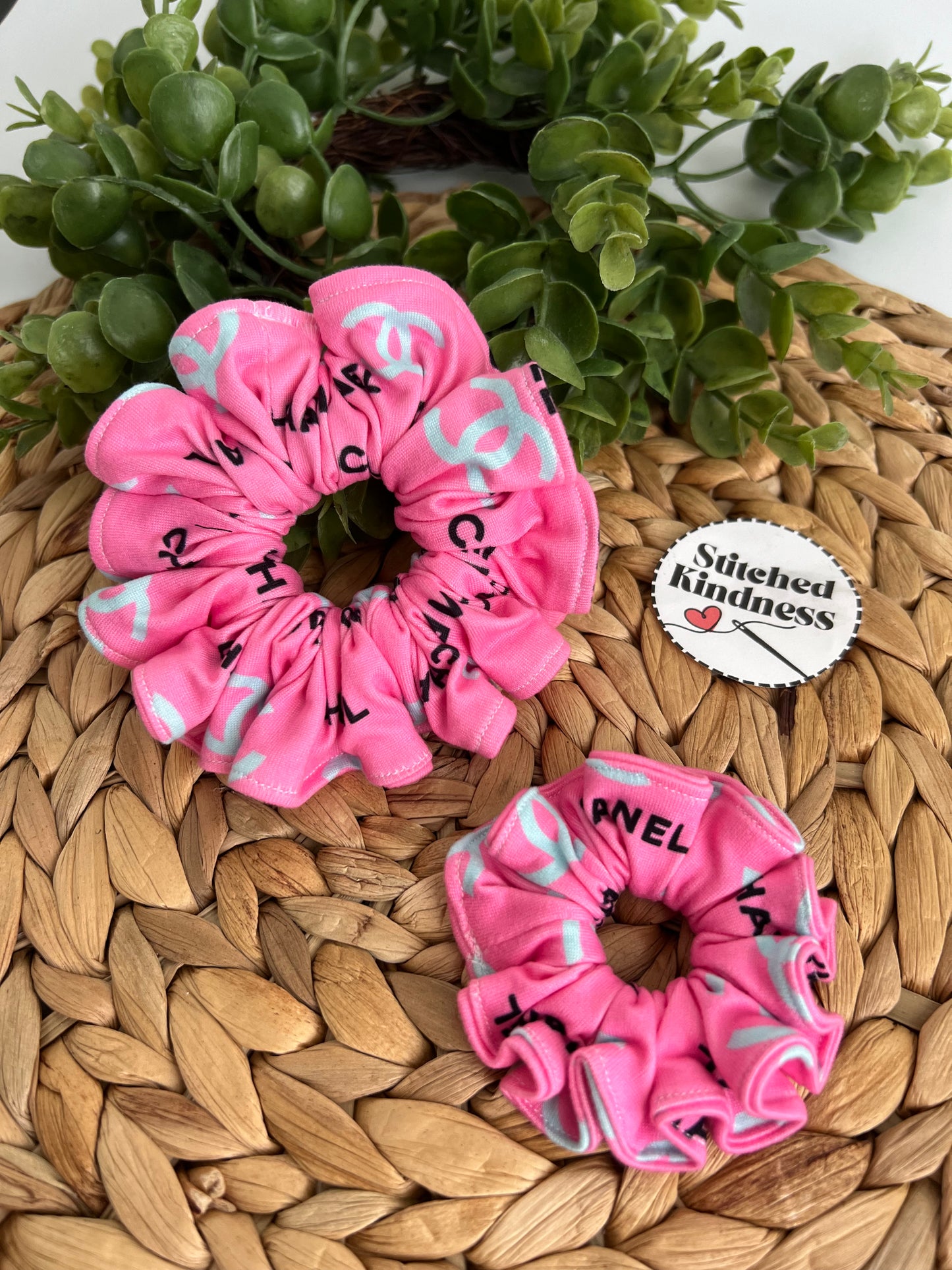 Hot Pink C Scrunchies
