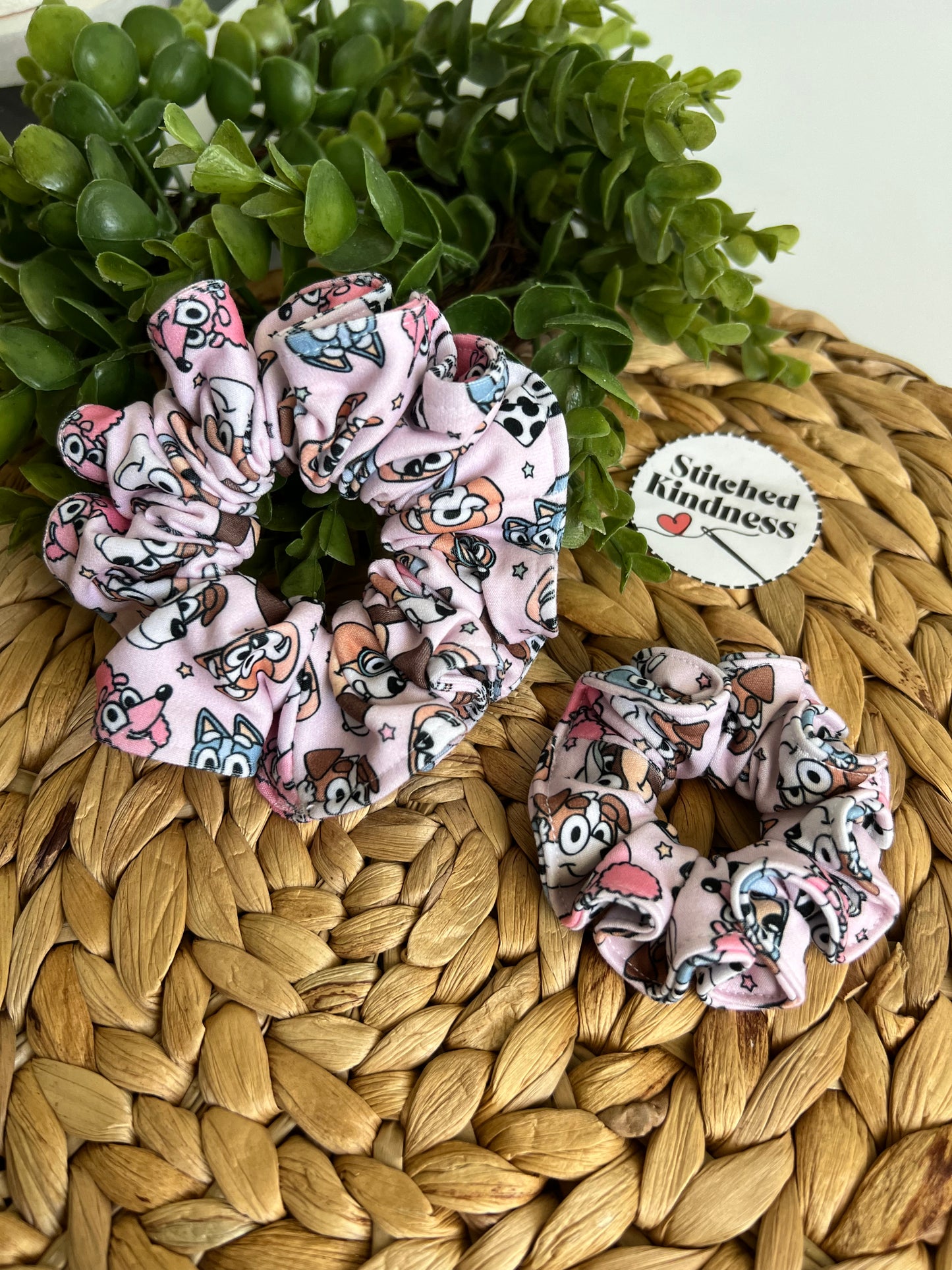 Blue Dog Scrunchies