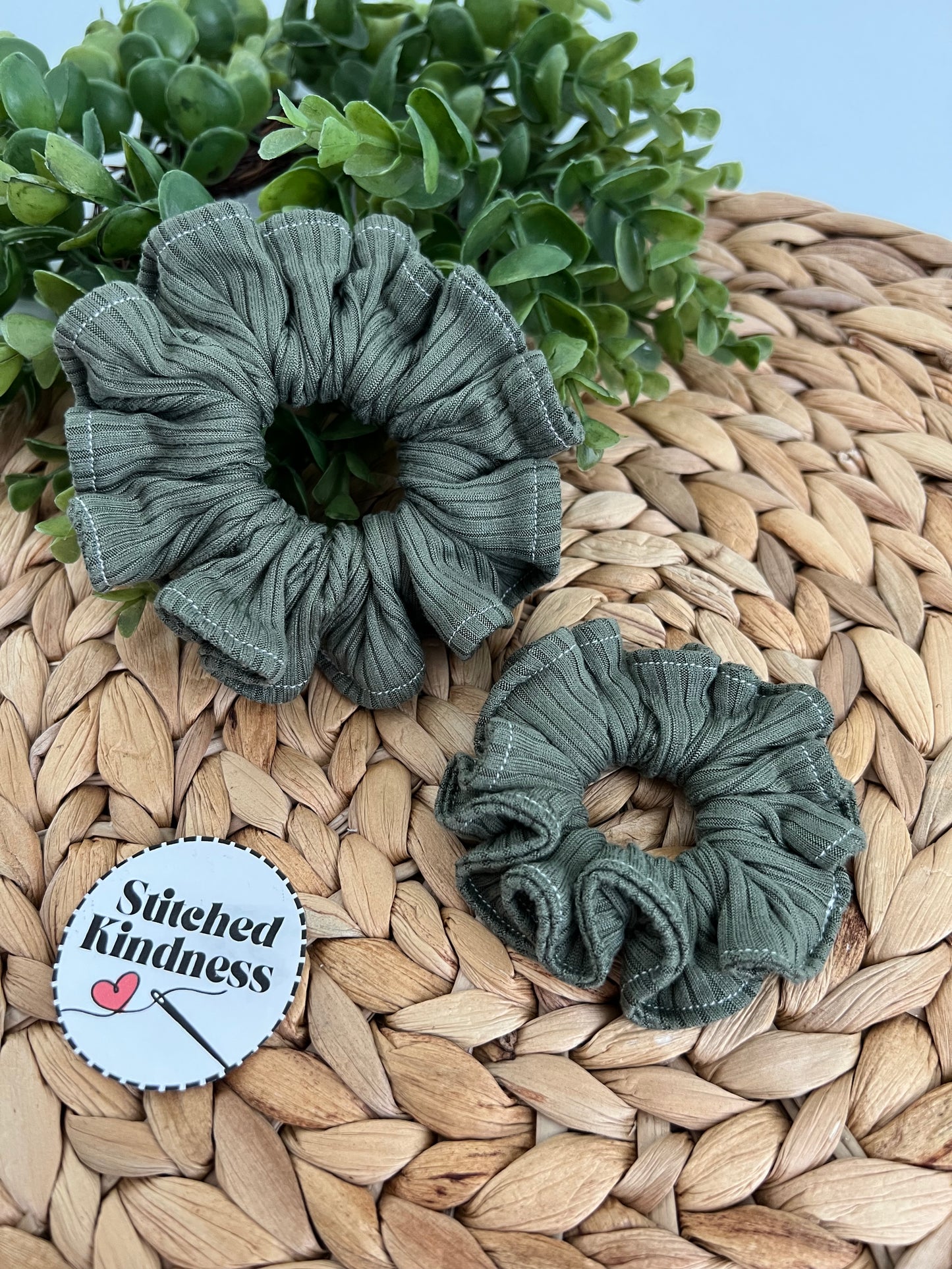 Army Green Scrunchies