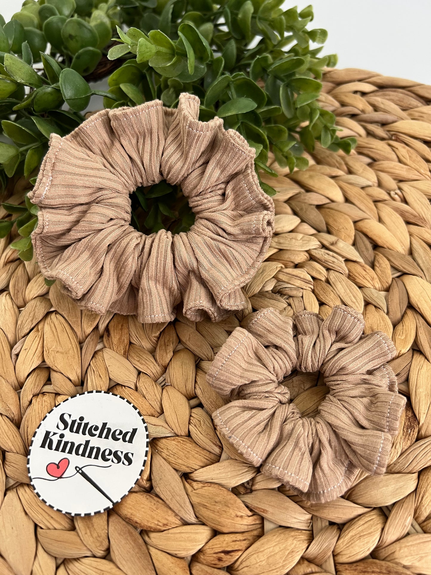 Tan Scrunchies