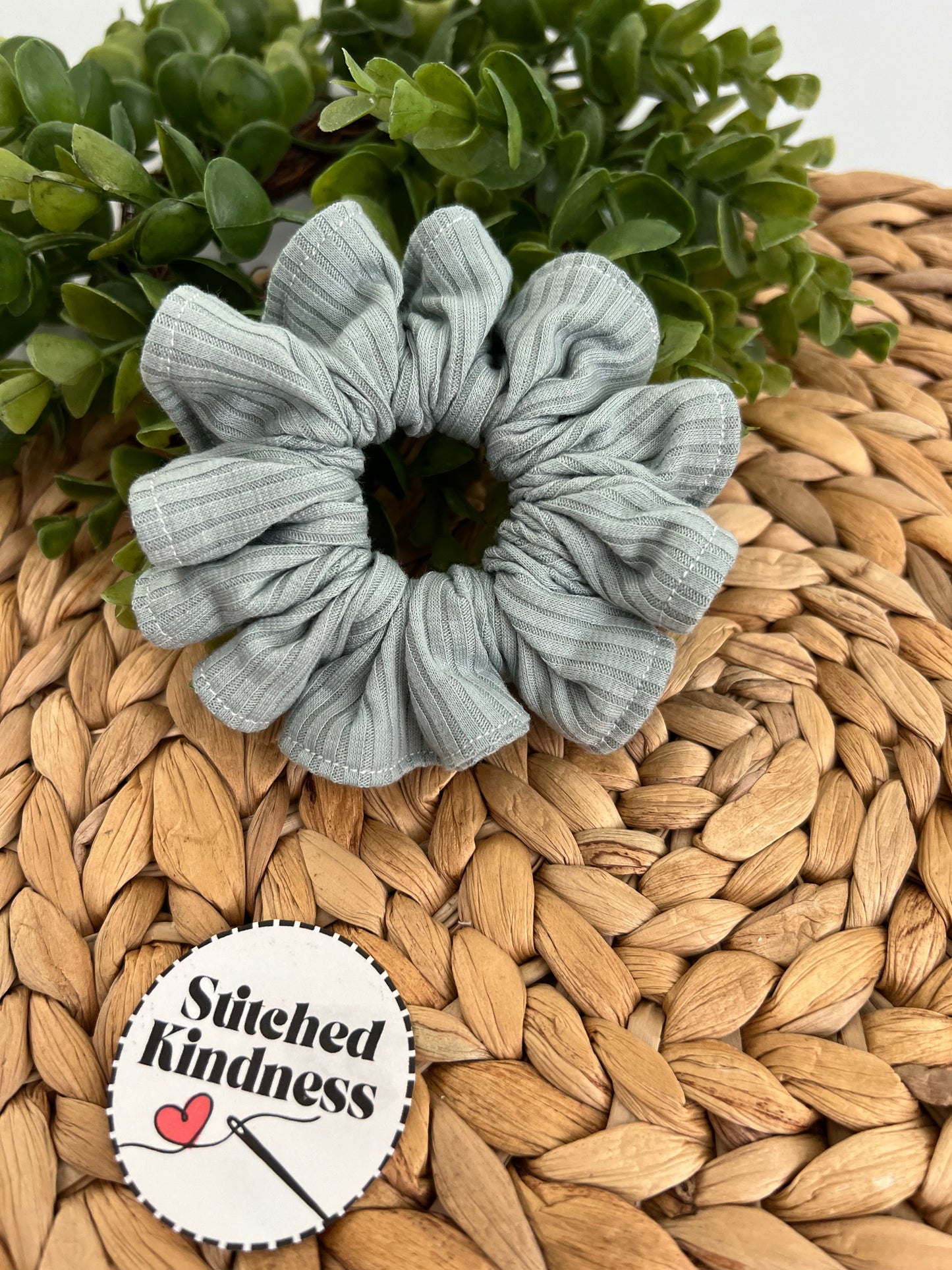 Silver Sage Scrunchies