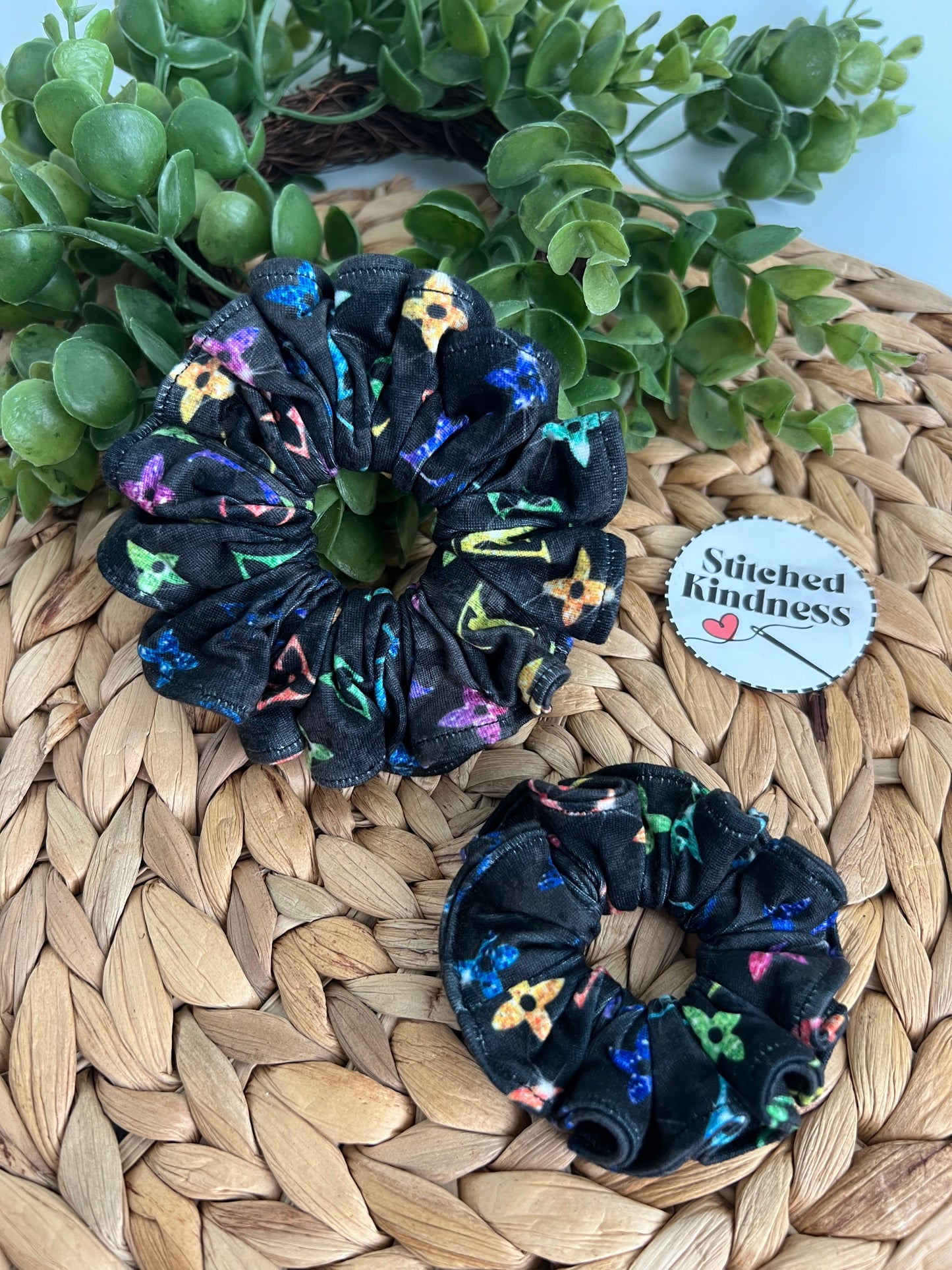 Rainbow Lu Scrunchies