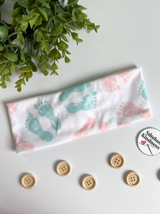 Baby Feet, NICU, Pediatric Turban Healthcare Headband