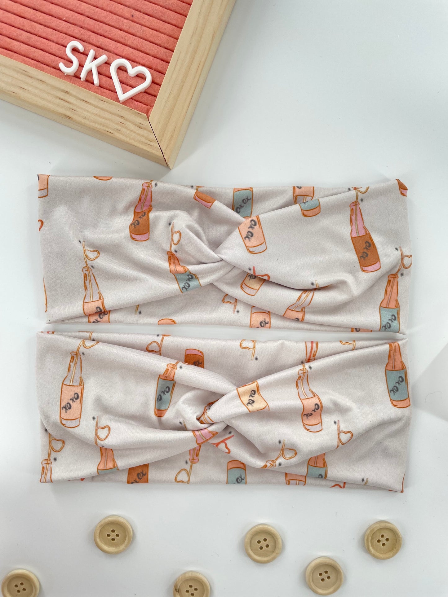 Love Letter in a Bottle XOXO Turban