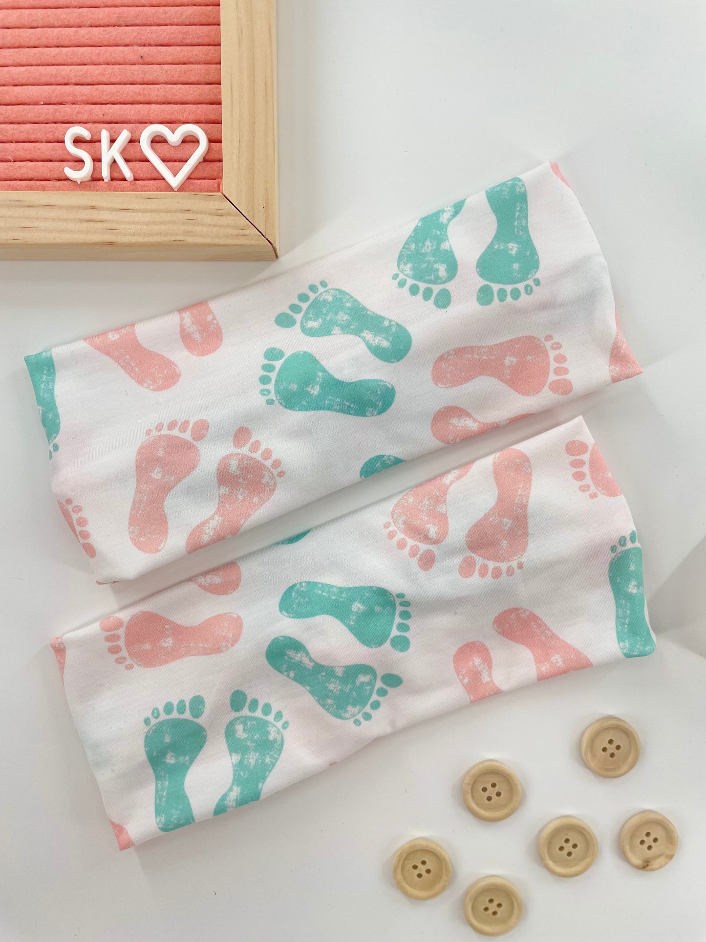 Baby Feet, NICU, Pediatric Turban Healthcare Headband