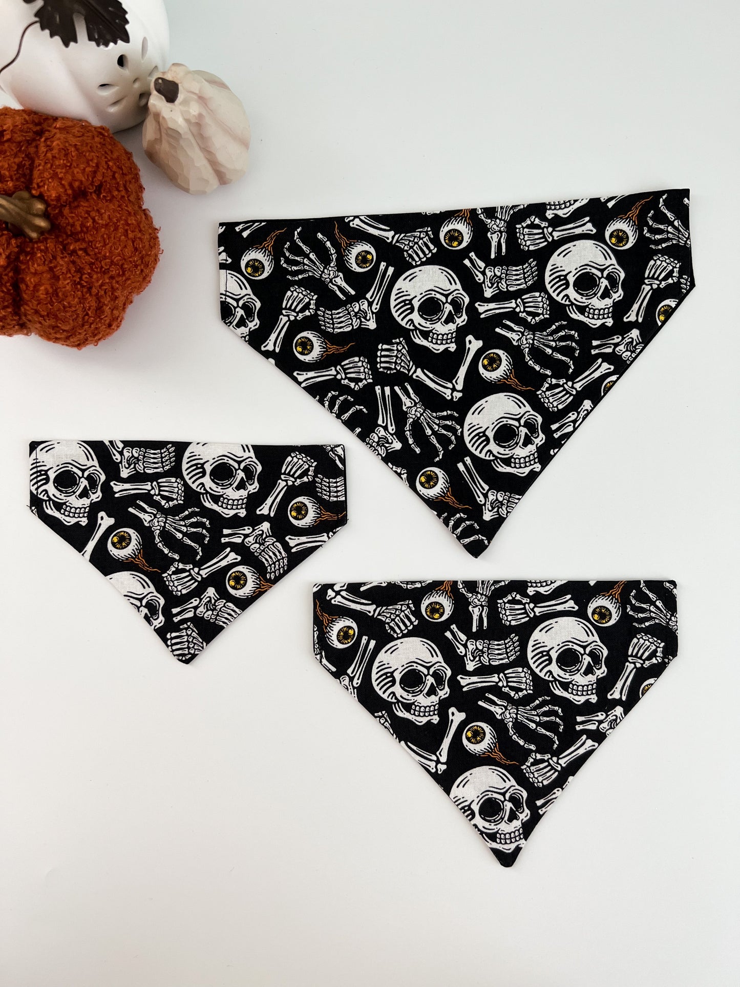 Skulls & Bones- Over The Collar Dog Bandana