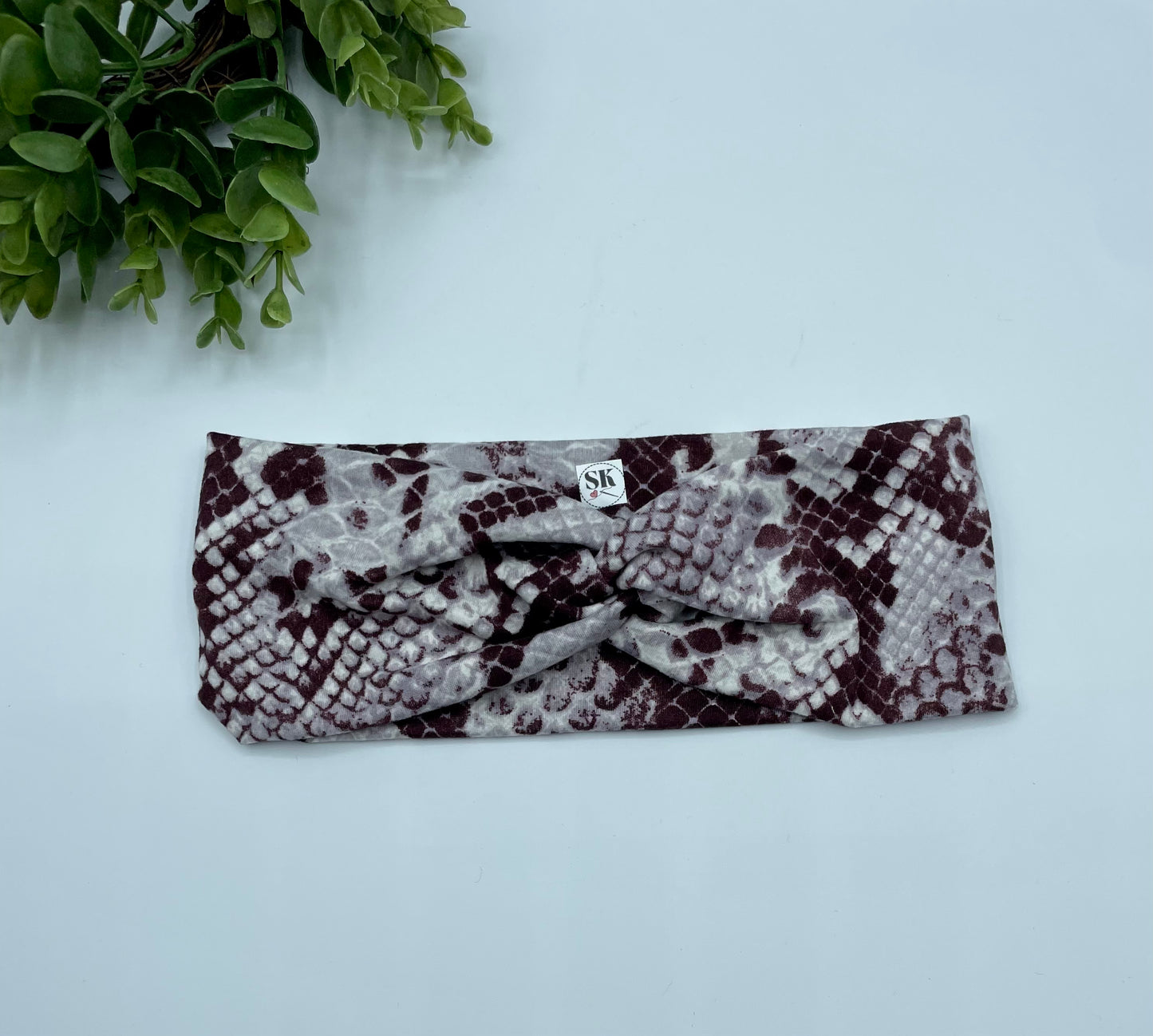 Purple Snake Turban Headband