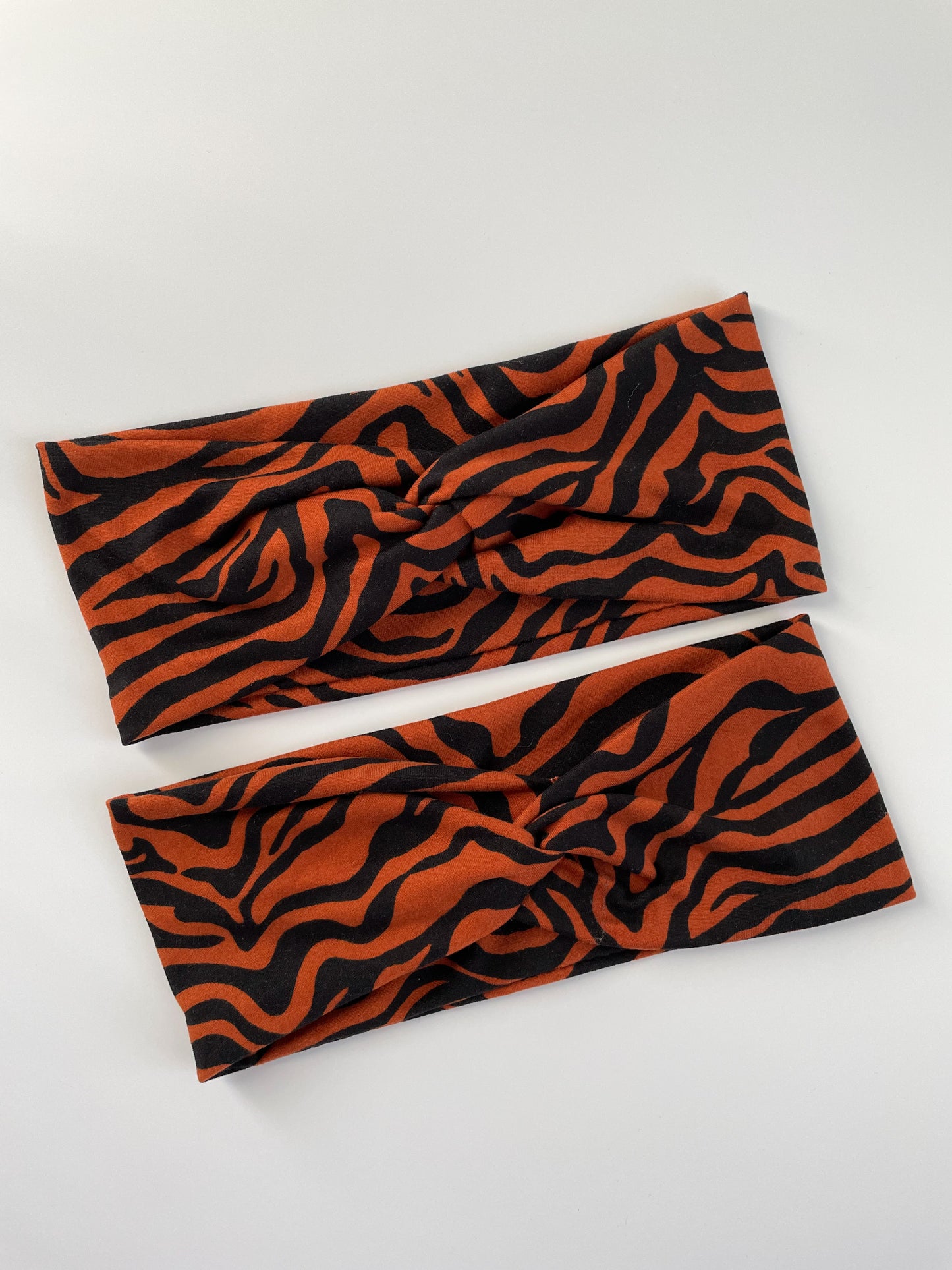 Brown Zebra Turban Headband