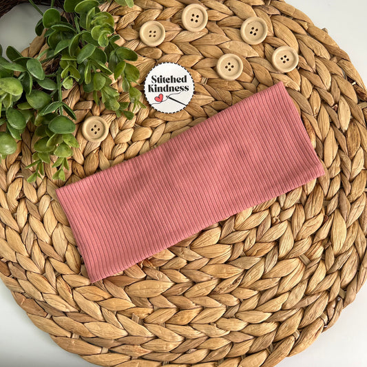 Pink Rose Solid Color Headband