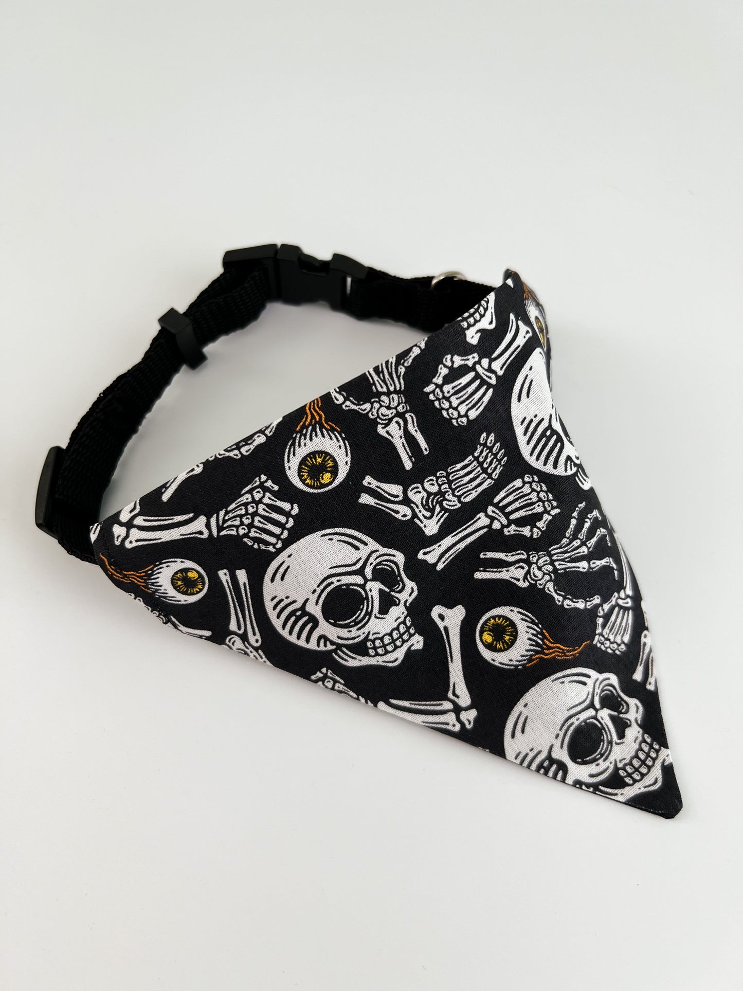 Skulls & Bones- Over The Collar Dog Bandana