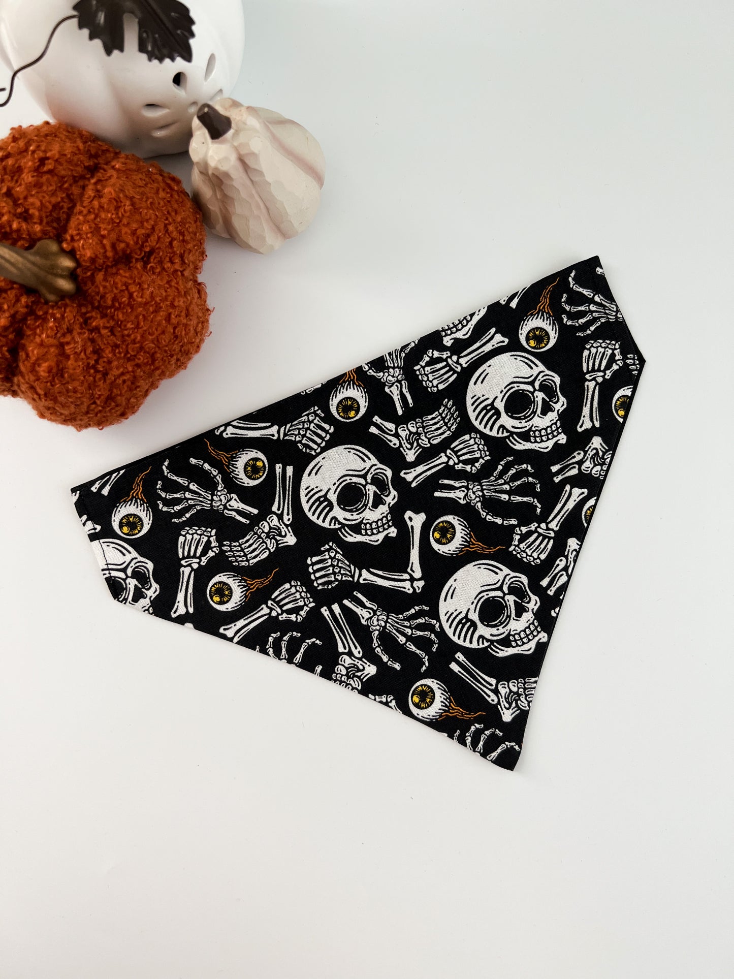 Skulls & Bones- Over The Collar Dog Bandana