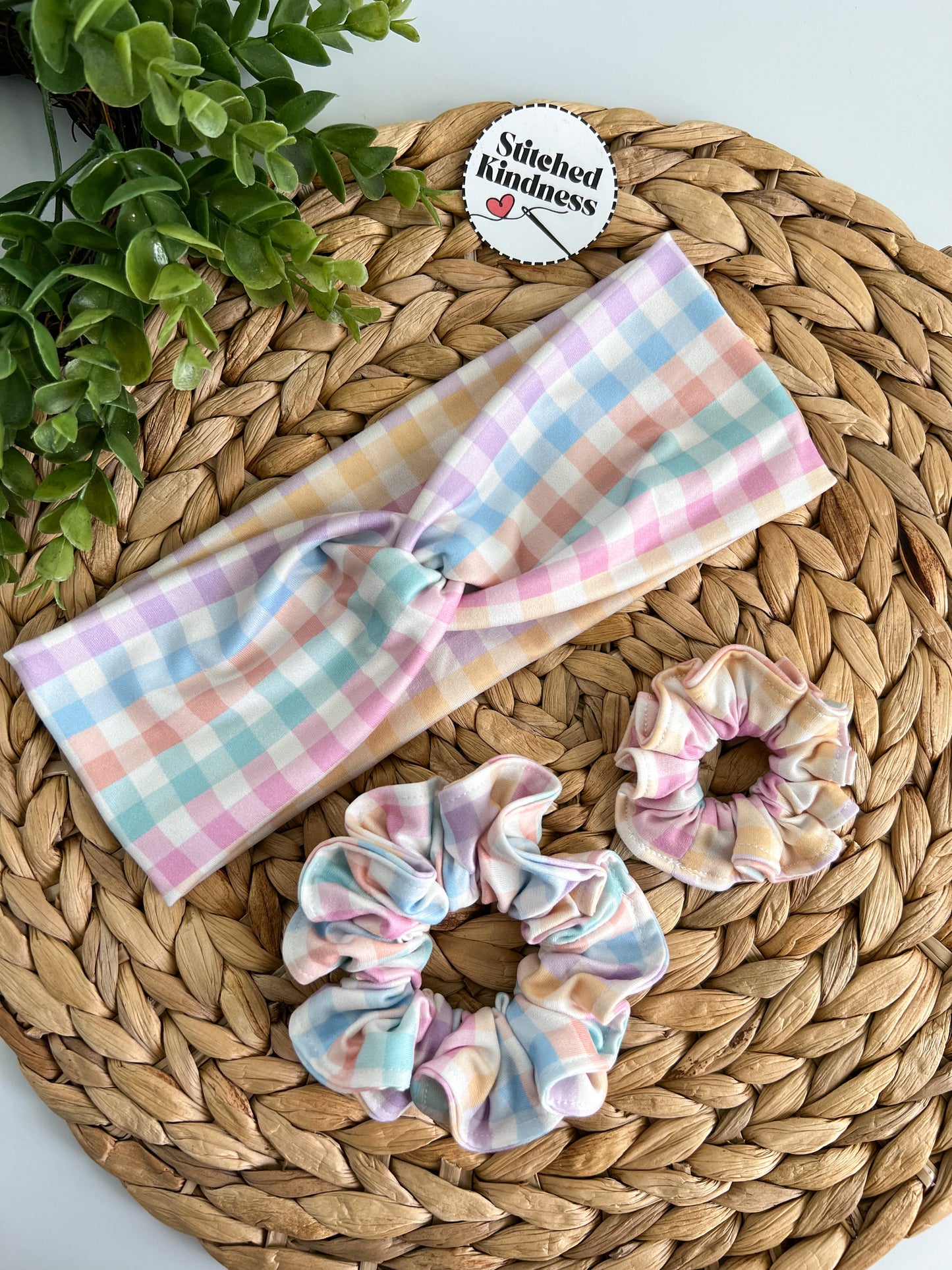 Pastel Rainbows Turban Headband