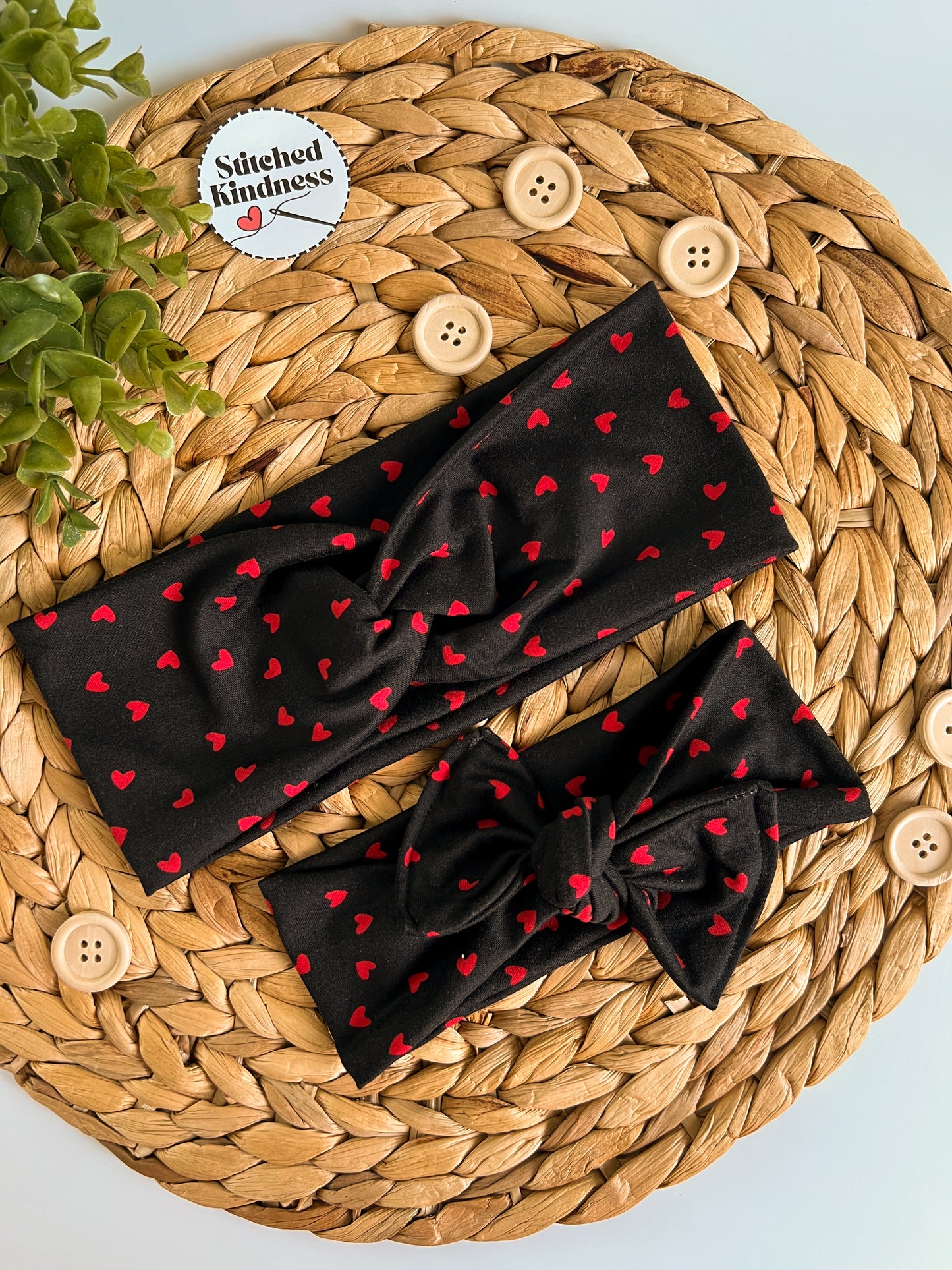 Red Hearts Toddler/Infant Headband