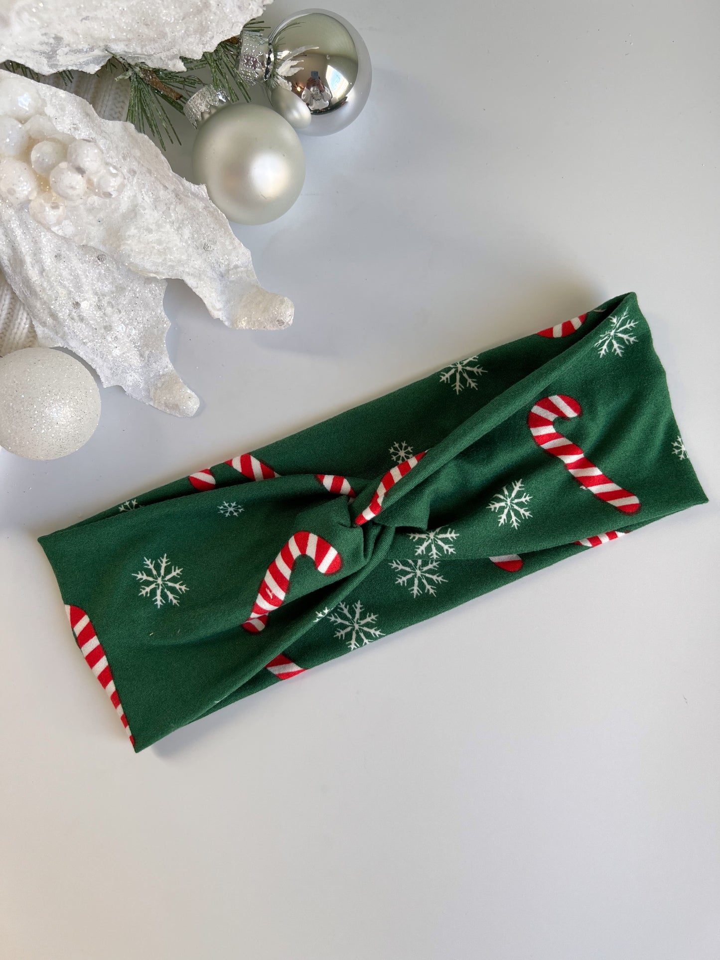 Candy Canes on Green Turban