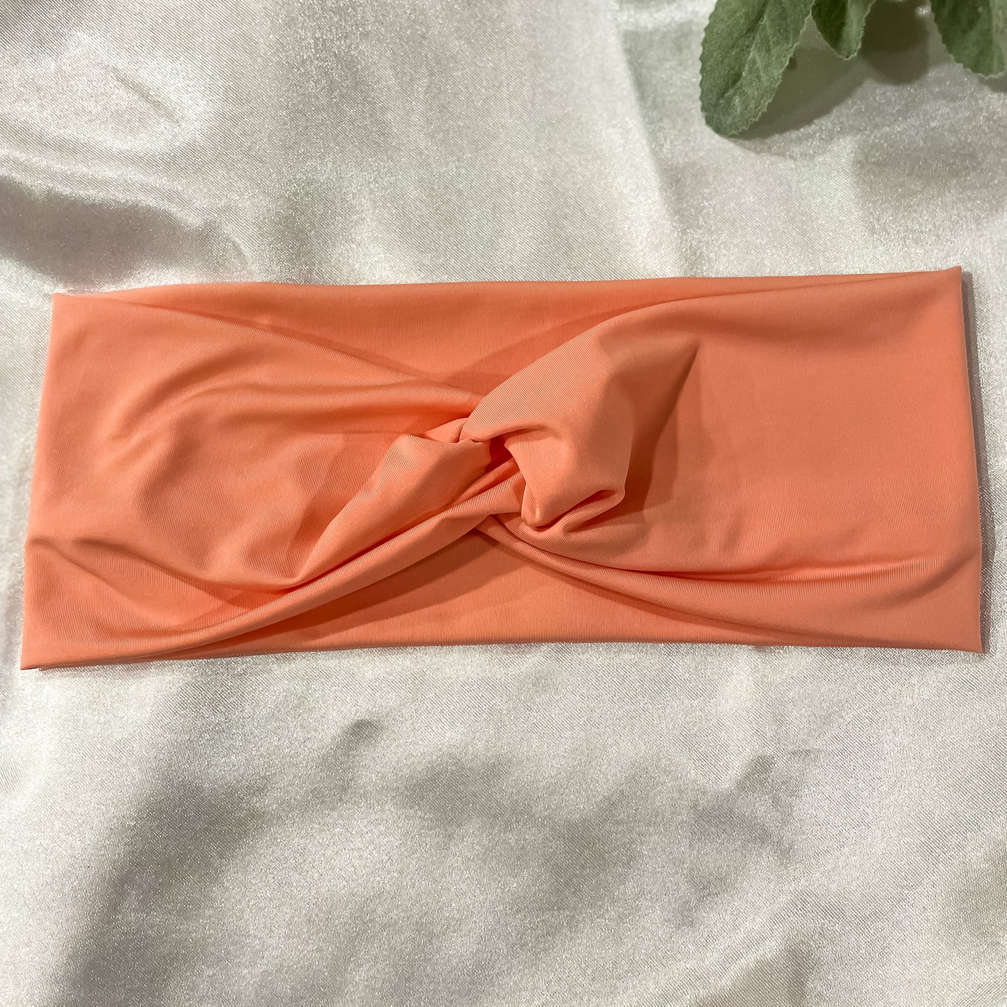 Bright Coral Turban Headband